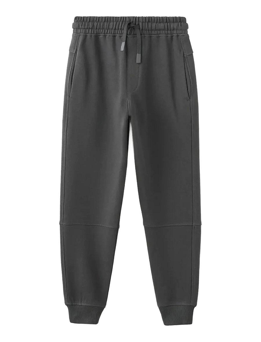 Mango - Cotton joggers with elastic waist - kollektioner - charcoal - 0
