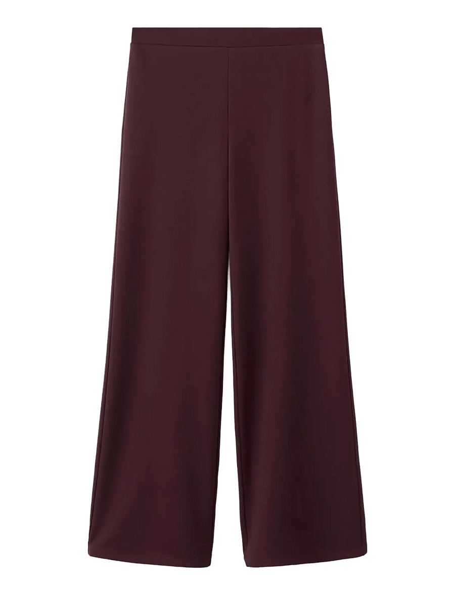 Mango - Straight low-rise suit trousers - habitbukser - dark red - 1