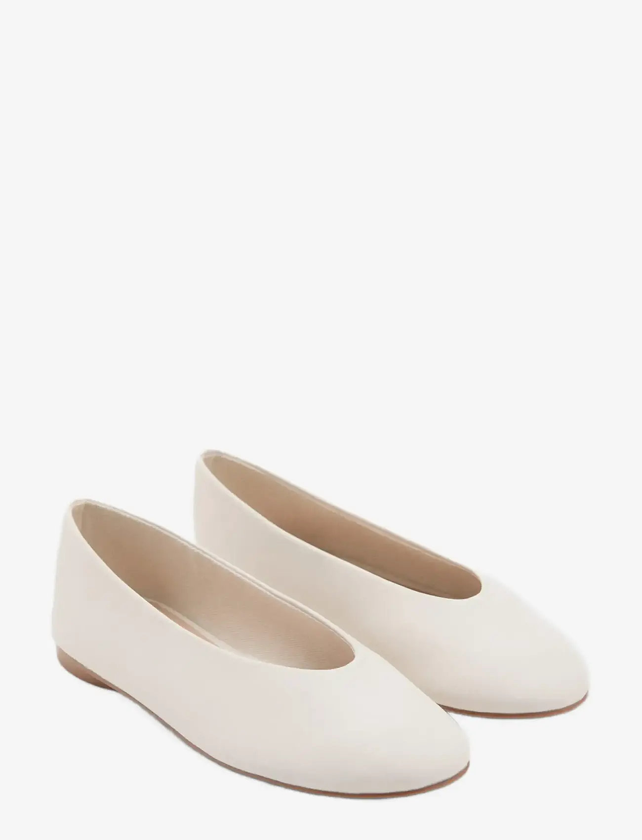 Mango - Classic ballet flat - natural white - 1