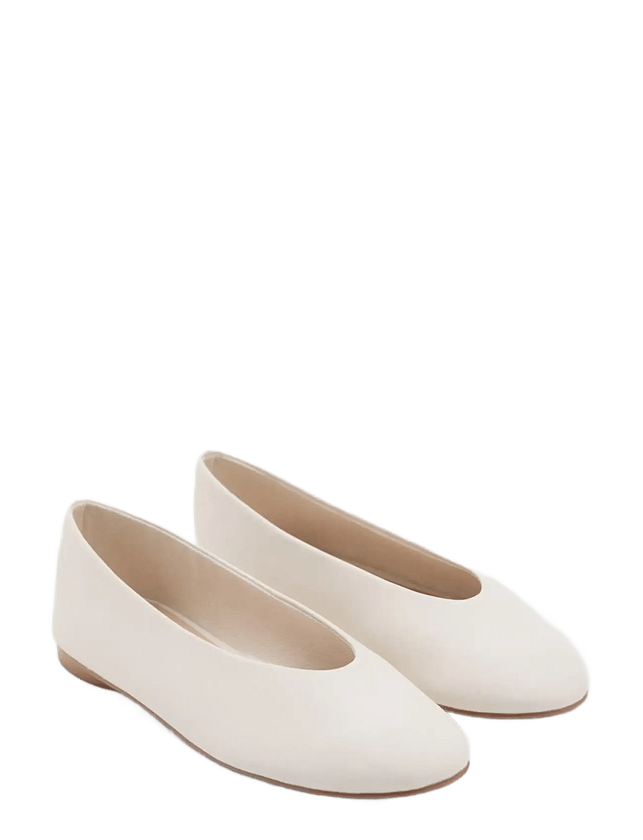Mango - Classic ballet flat - ballerinaskor & slip-ons - natural white - 1
