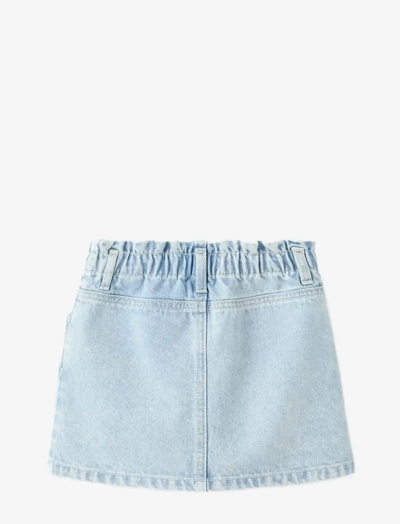 Mango - Denim paperbag skirt - korte nederdele - open blue - 2