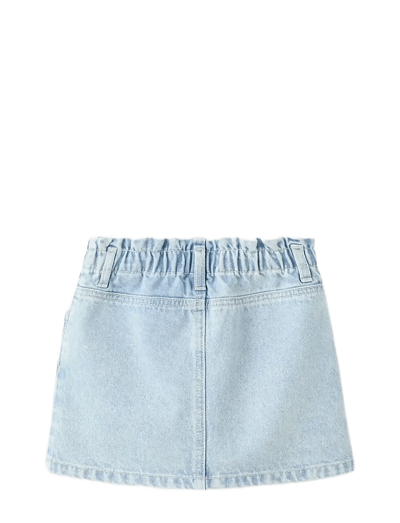 Mango - Denim paperbag skirt - korte nederdele - open blue - 2