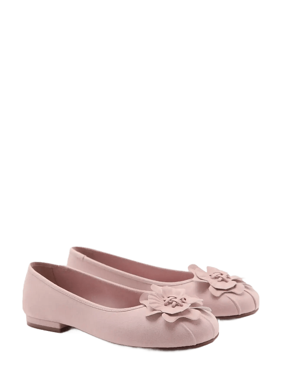 Mango - Ballerina with flower detail - ballerinaer & slip ons - lt-pastel pink - 1