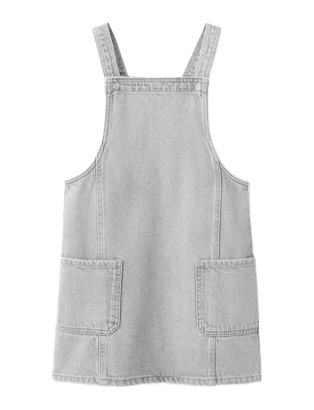 Mango Denim Pinafore, 128, Grey, Underdele > Lækre Bukser, Børn