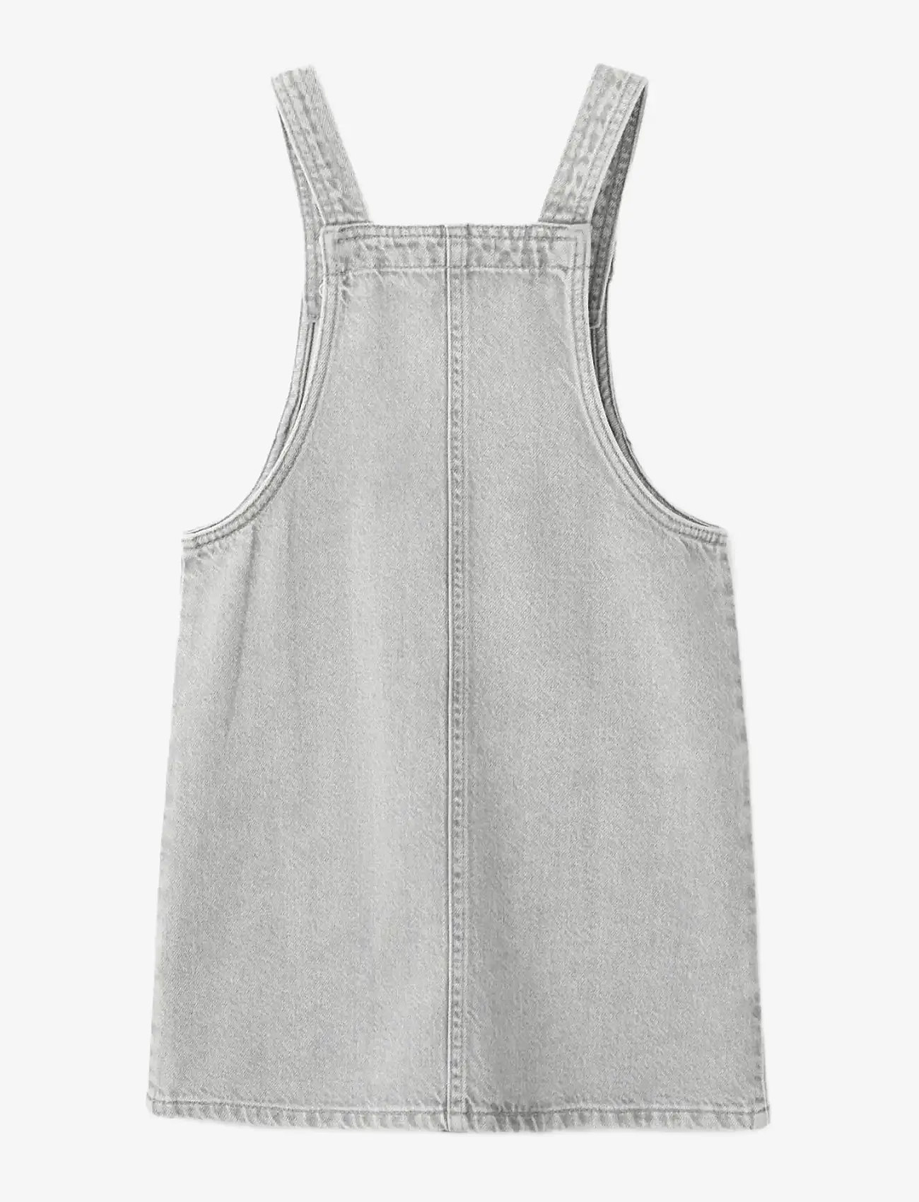 Mango - Denim pinafore - overalls - open grey - 1