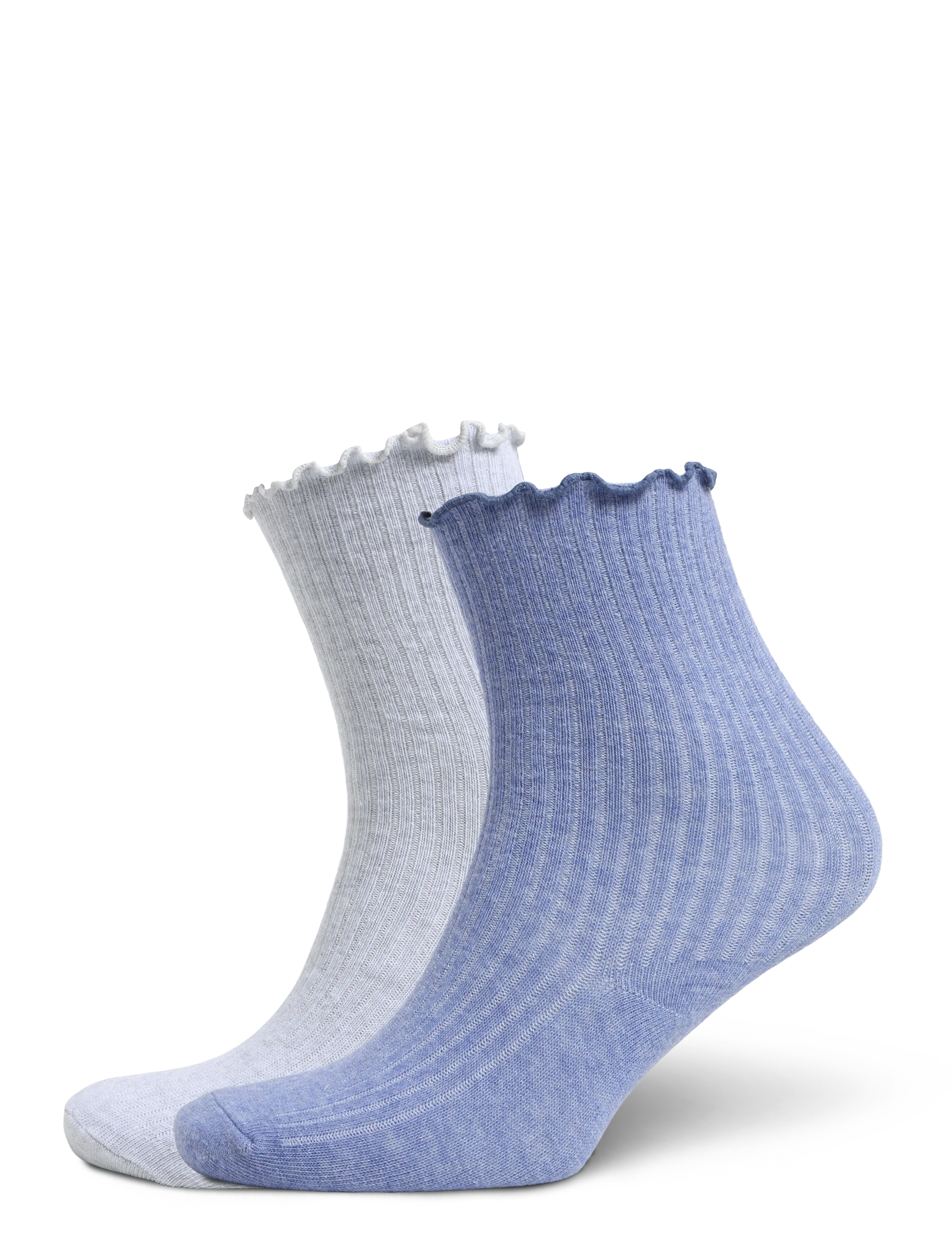 Mango 2 pack ribbed socks - Strumpor & Tights - LT-PASTEL PURPLE / purple