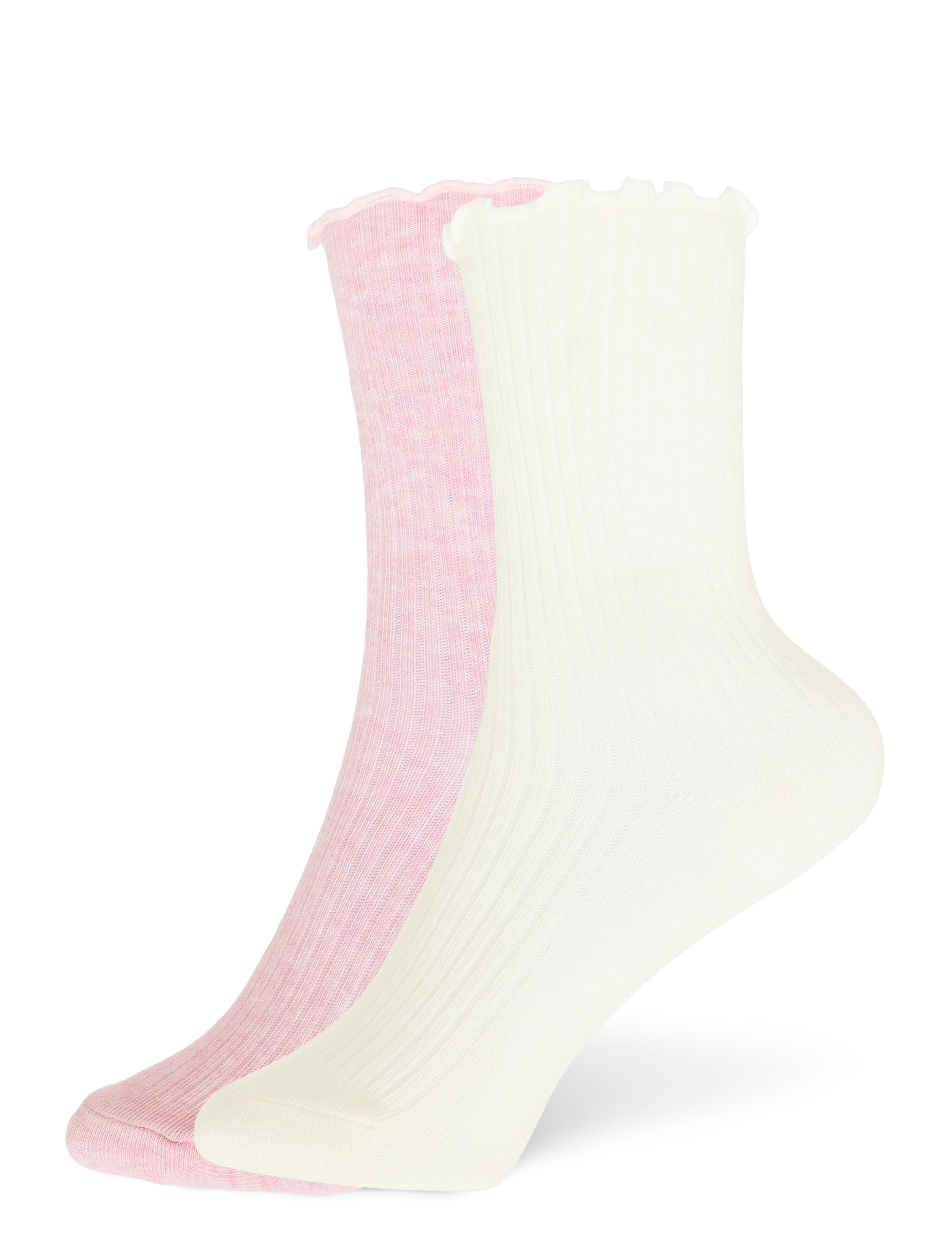 Mango - 2 pack ribbed socks - strumpor - pink - 1