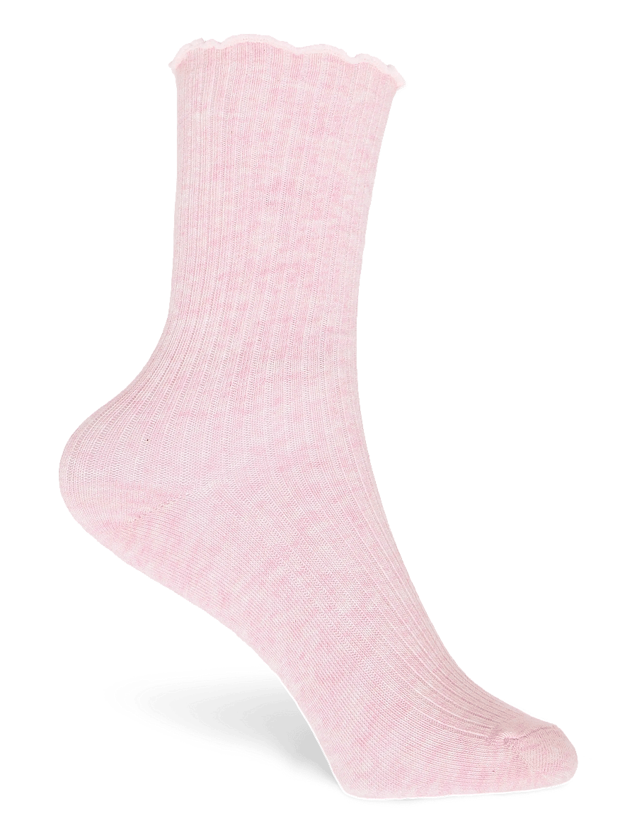 Mango - 2 pack ribbed socks - strumpor - pink - 2