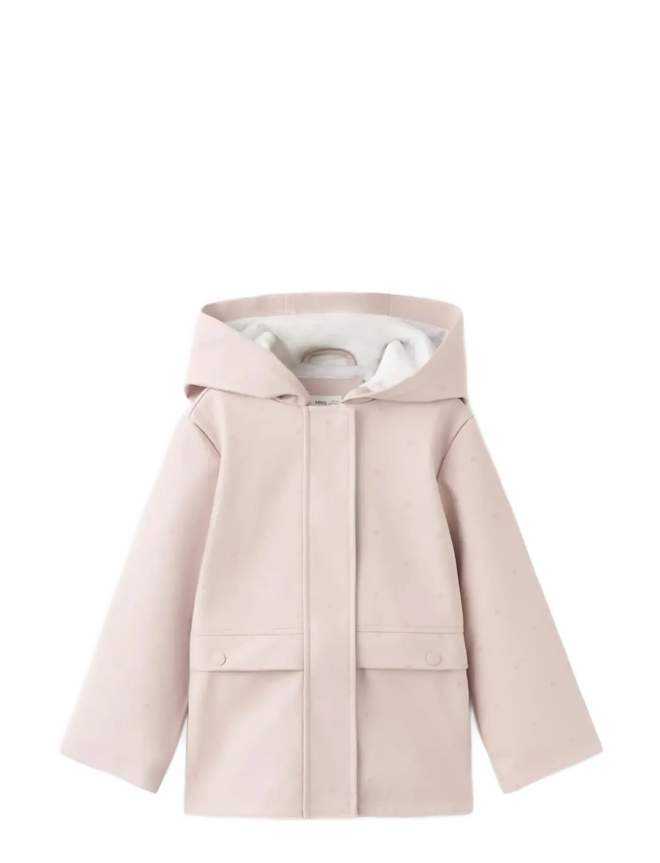 Mango Rubberised Star-Print Jacket, Børn, Børne Regnjakke, Pink, Str: 3-4