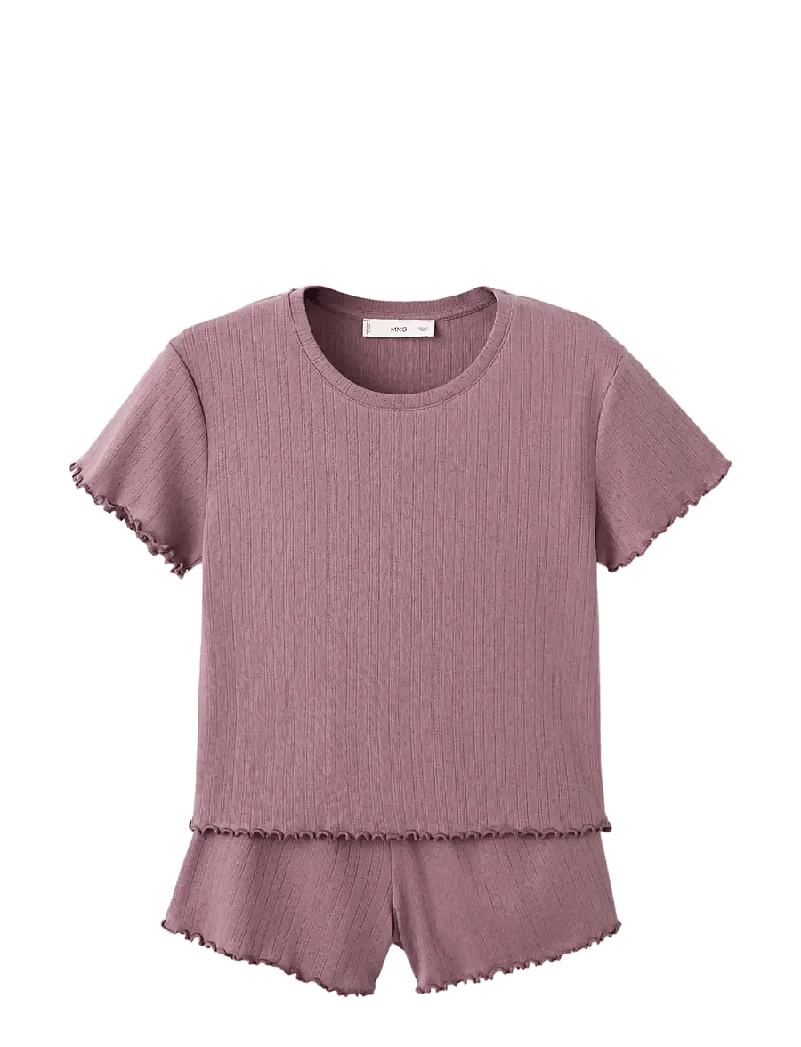 Mango - Short cotton pyjamas - pyjamassæt - pink - 1