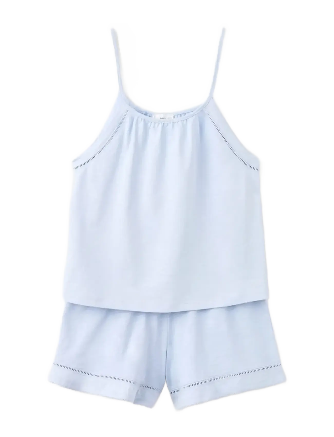 MANGO 100% Baumwolle Pyjamas Set Blau - XS - Kinder