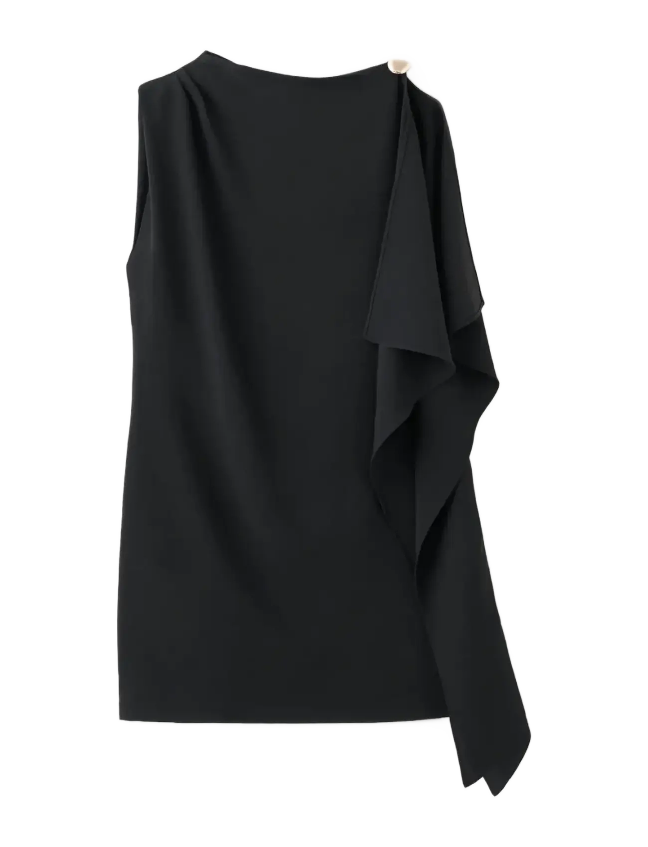 MANGO Kurz Asymmetrical Sleeve Kleid Schwarz - XL - Damen