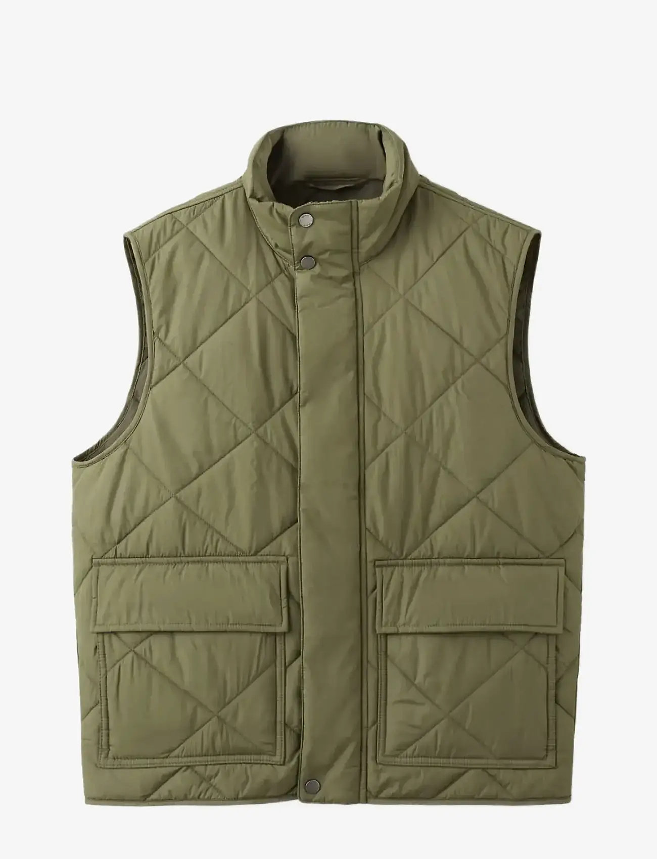 Mango - Lightweight quilted water-repellent quilted gilet - västar - dark green - 1