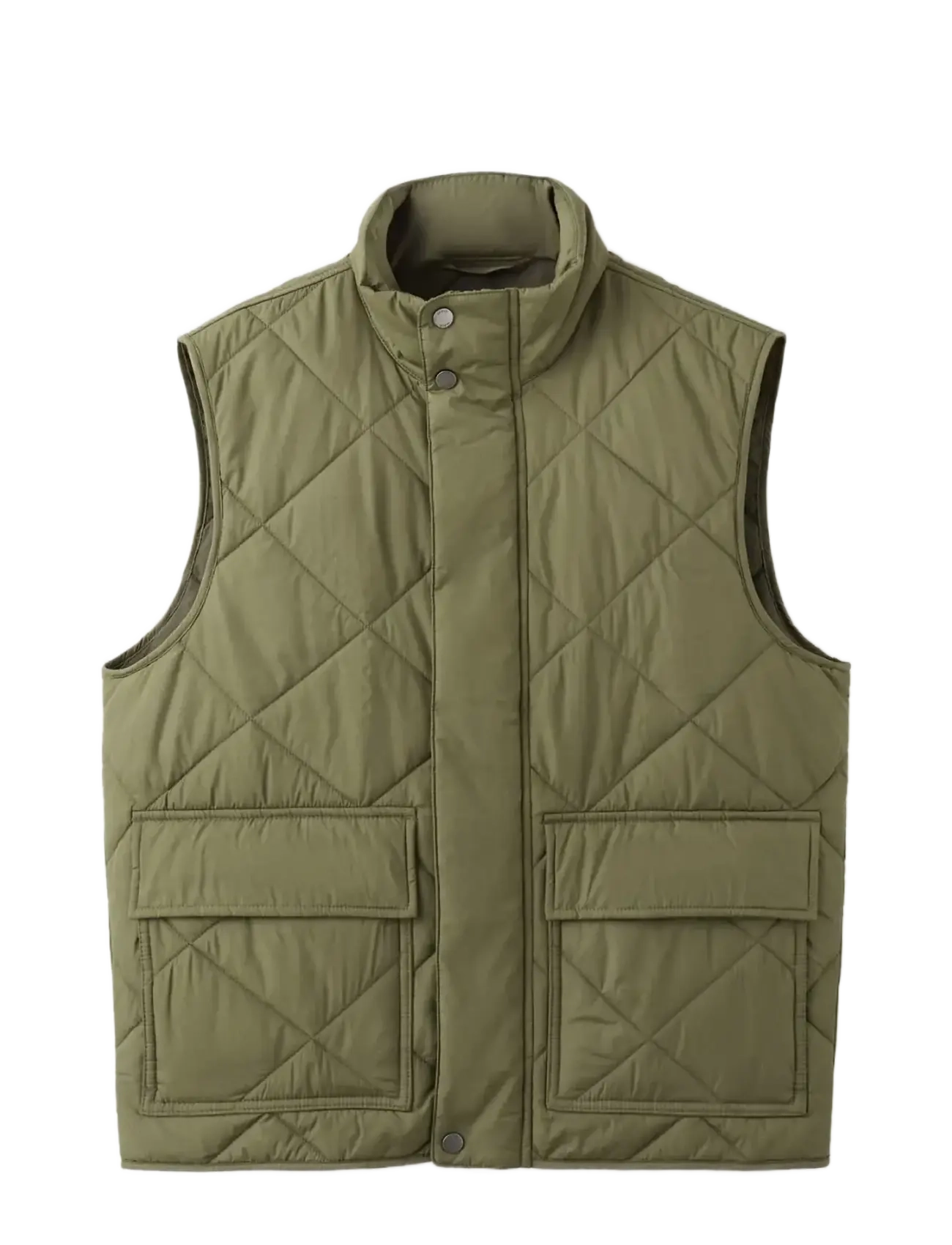 Mango Lightweight quilted water-repellent quilted gilet - Tøj - DARK GREEN / khaki/green