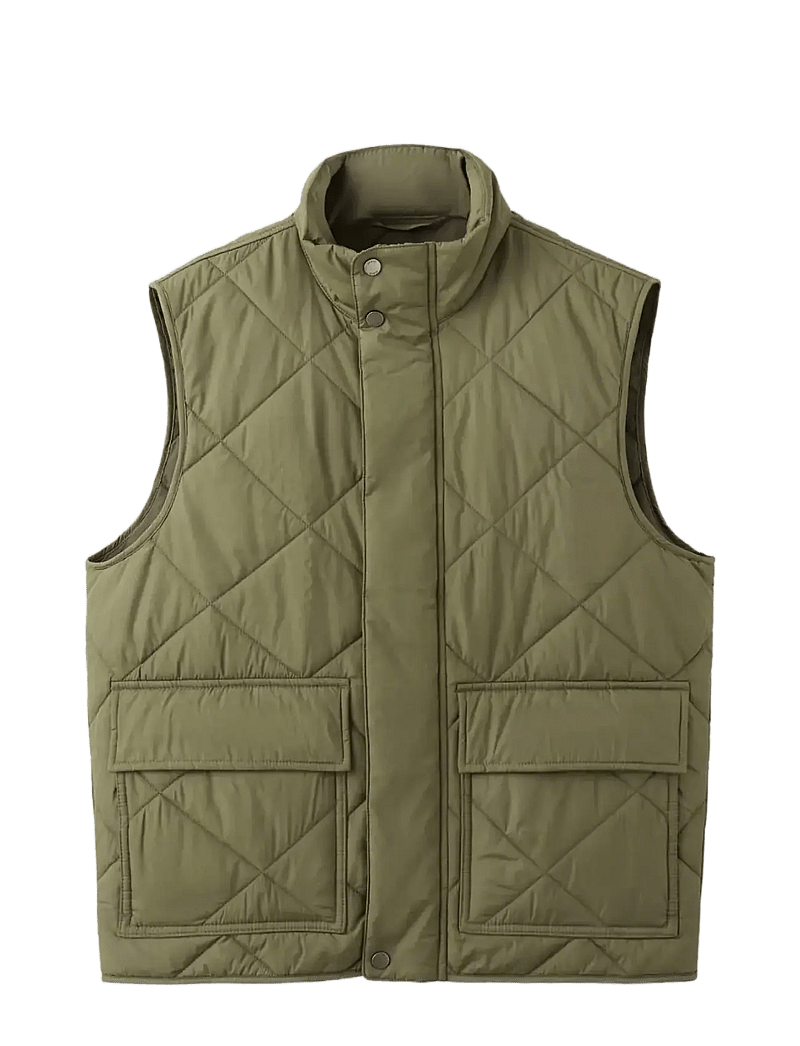 Mango - Lightweight quilted water-repellent quilted gilet - veste - dark green - 1