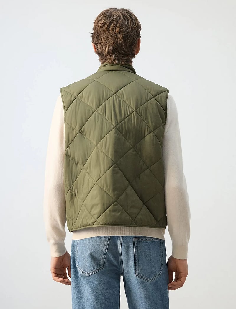 Mango - Lightweight quilted water-repellent quilted gilet - veste - dark green - 2
