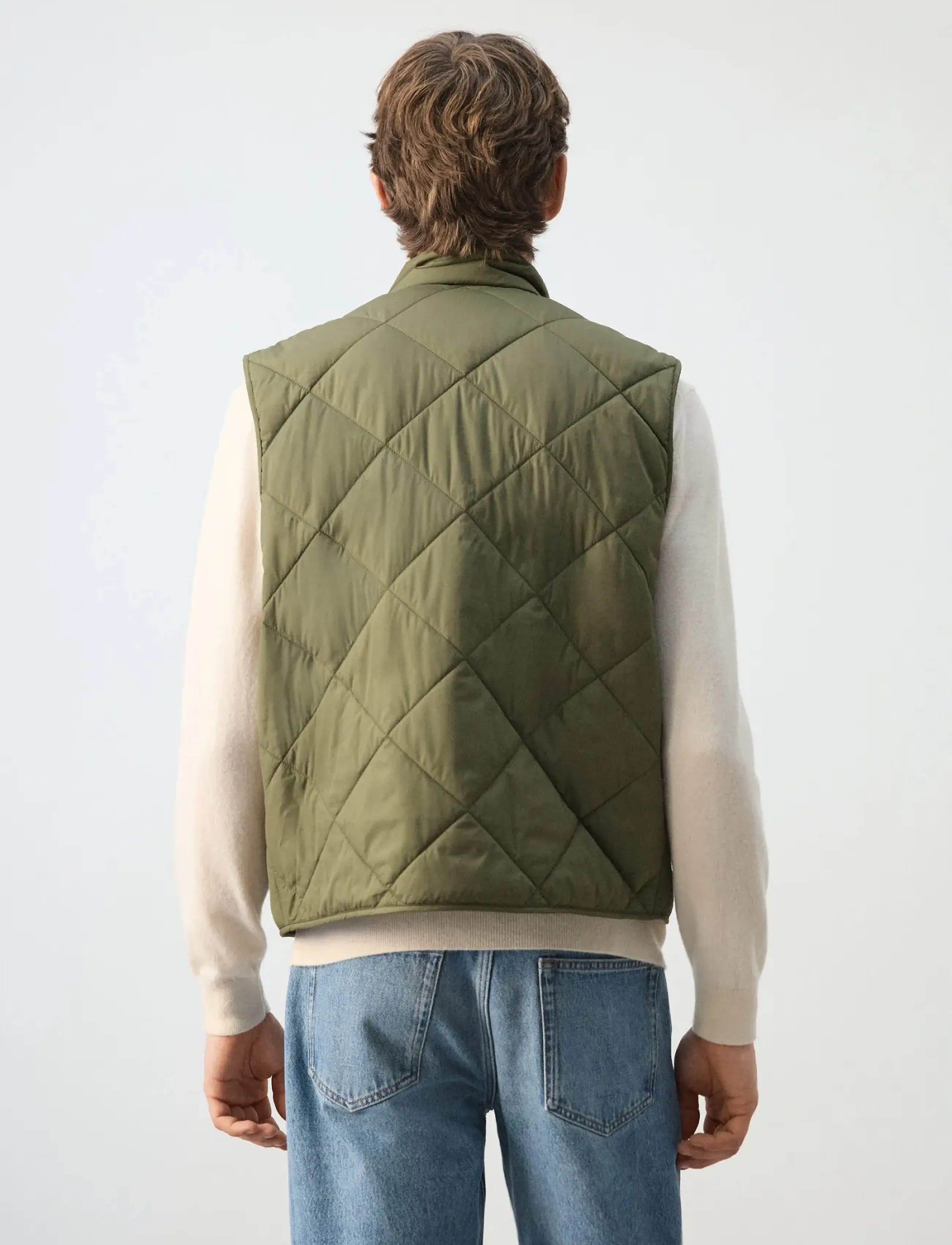 Mango - Lightweight quilted water-repellent quilted gilet - vests - dark green - 2