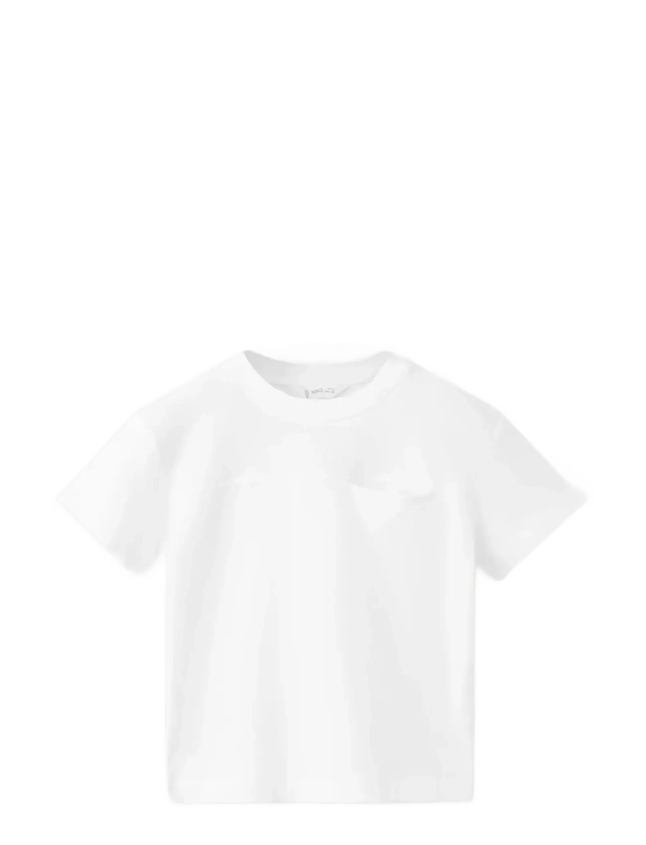 MANGO Basic Pocket T-Shirt Weiß - 5-6 - Kinder