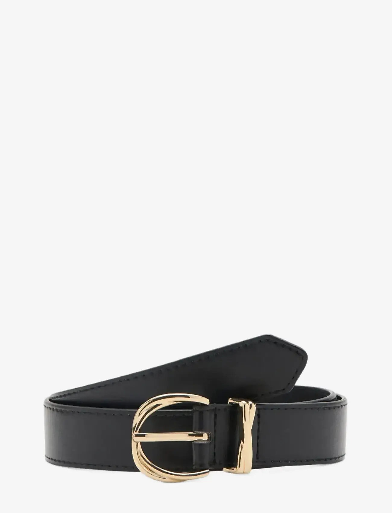 Mango - Oval buckle belt - vardagsskärp - black - 0