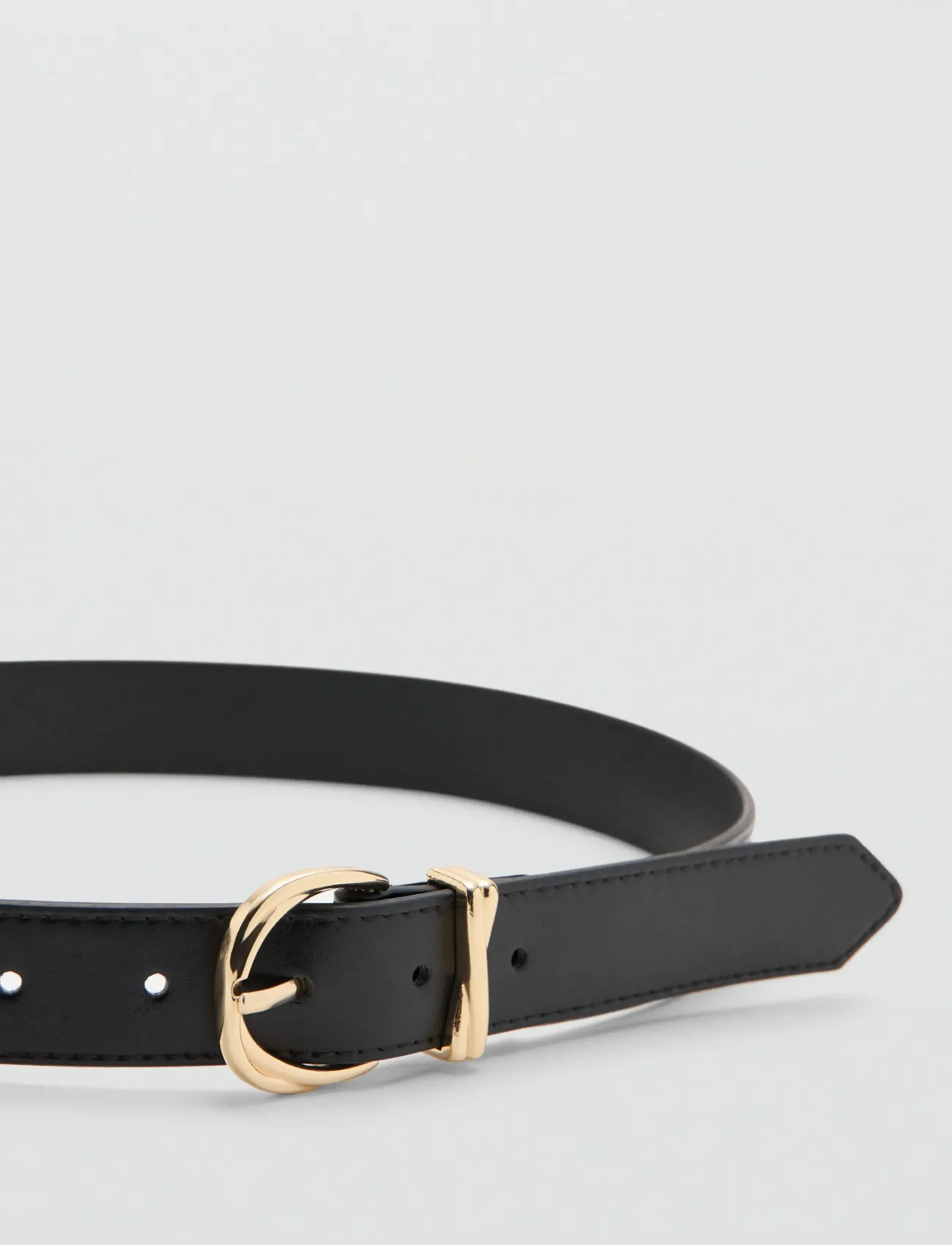 Mango - Oval buckle belt - lowest prices - black - 1
