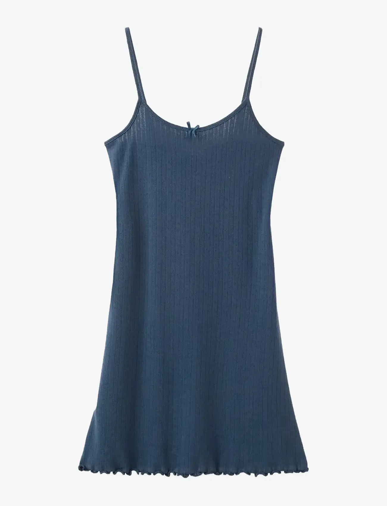 Mango - Rib-knit nightgown - natkjoler - navy - 1