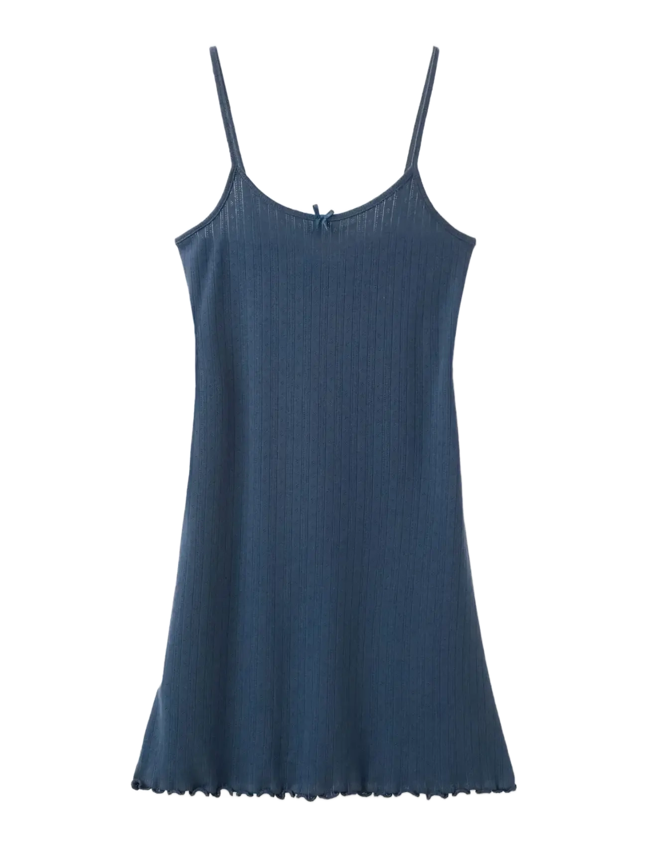 Mango Rib-knit nightgown - Club Days - NAVY / navy