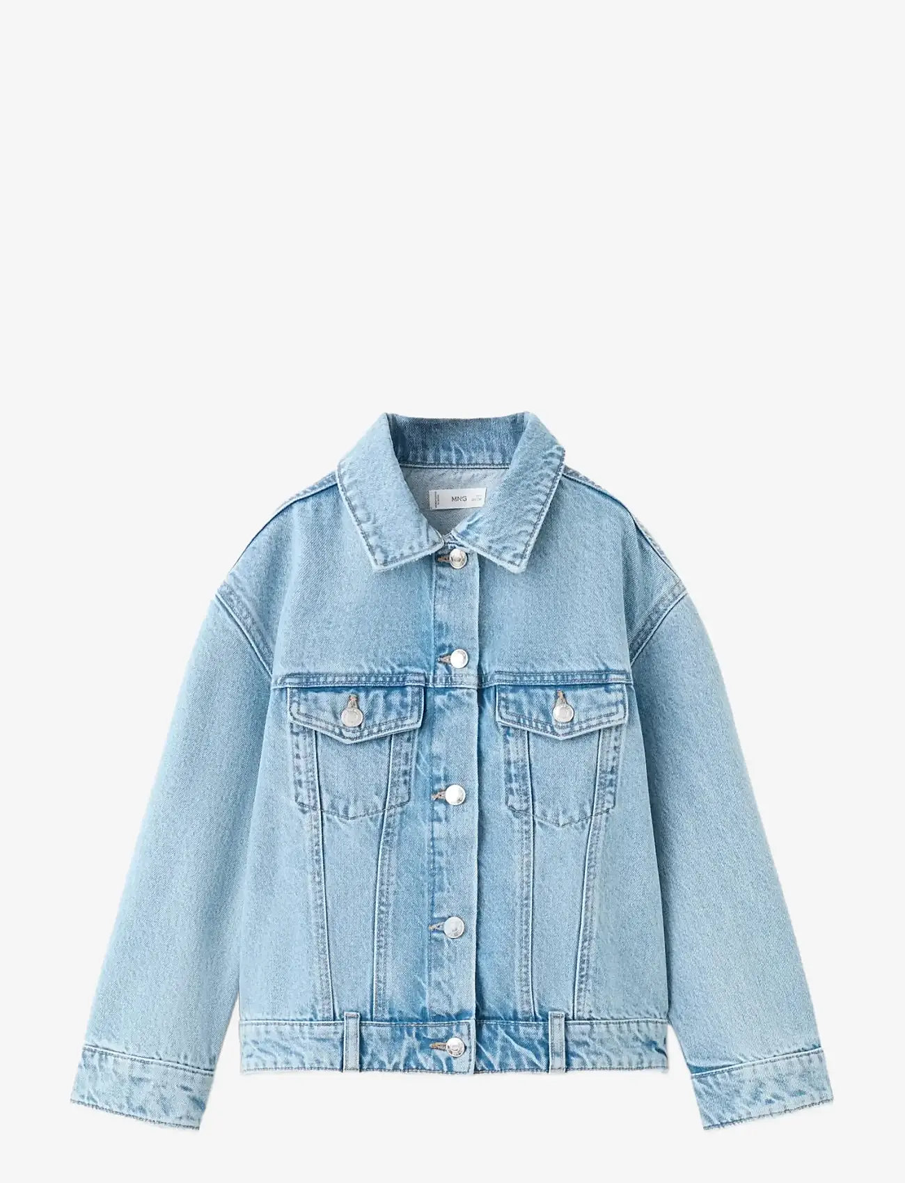 Mango - Basic denim jacket - denimjakker - open blue - 0