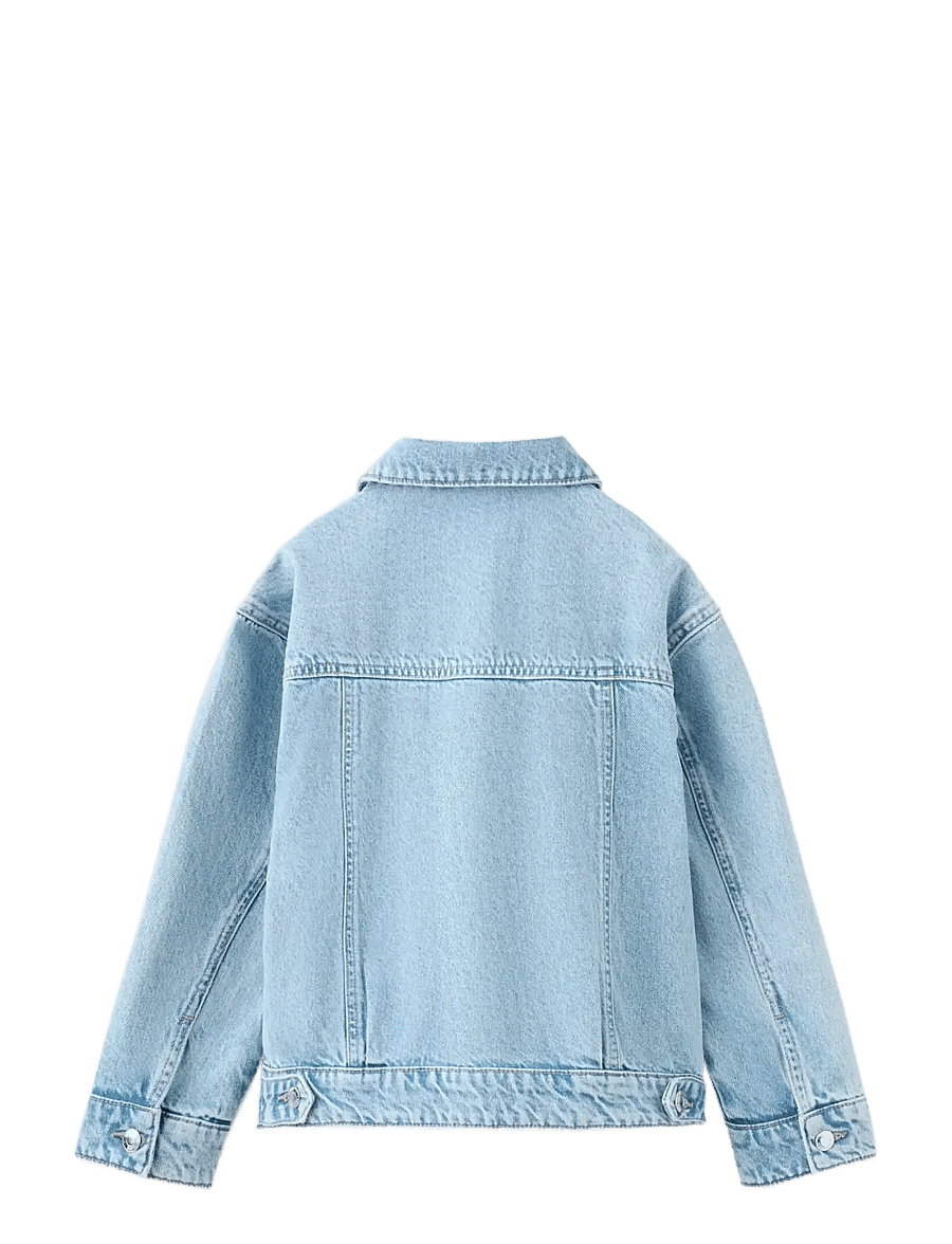 Mango - Basic denim jacket - denimjakker - open blue - 1