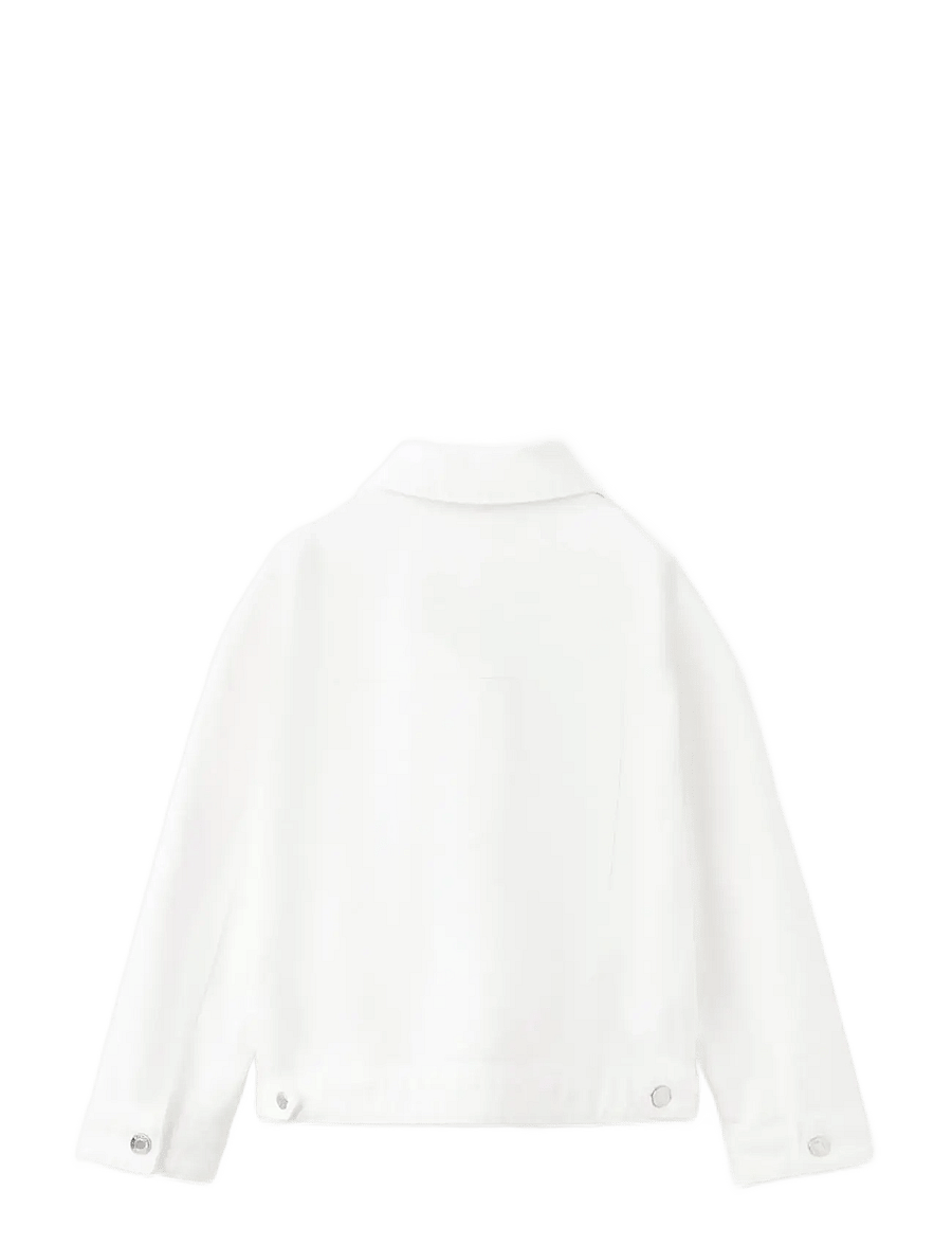 Mango - Basic denim jacket - jeansjackor - white - 1