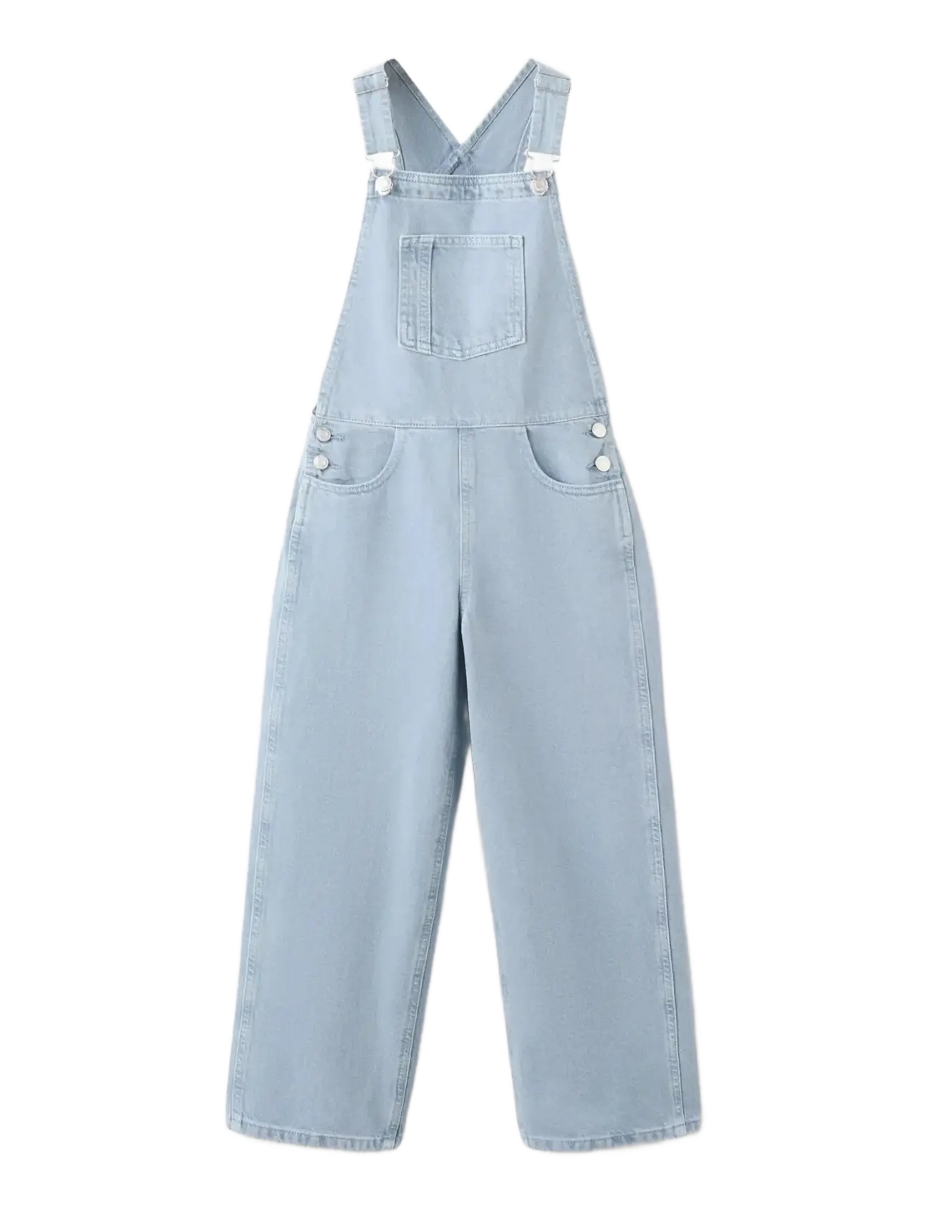 Mango Long denim dungarees - Inspiration - MEDIUM BLUE / blue