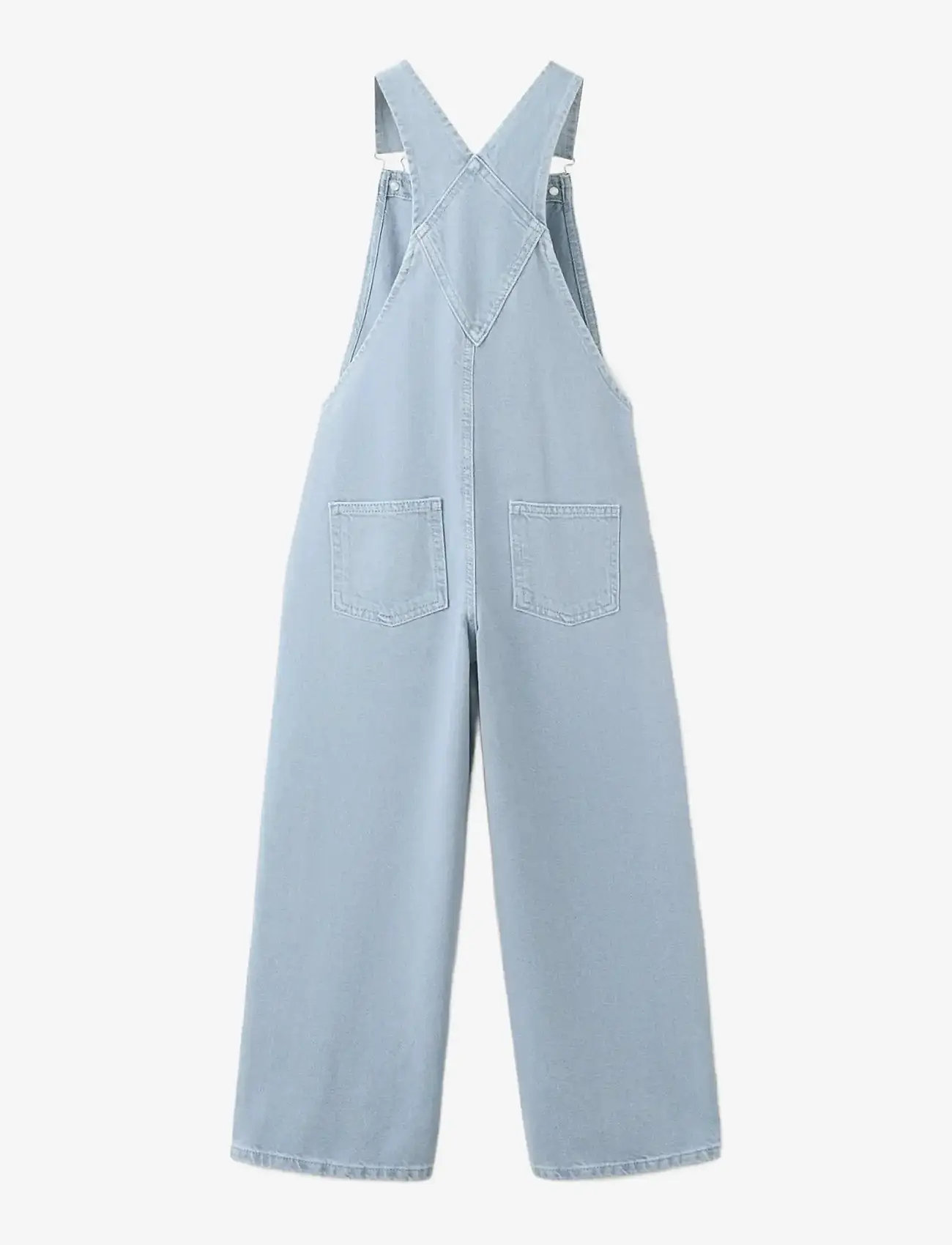 Mango - Long denim dungarees - buksedragter - medium blue - 2