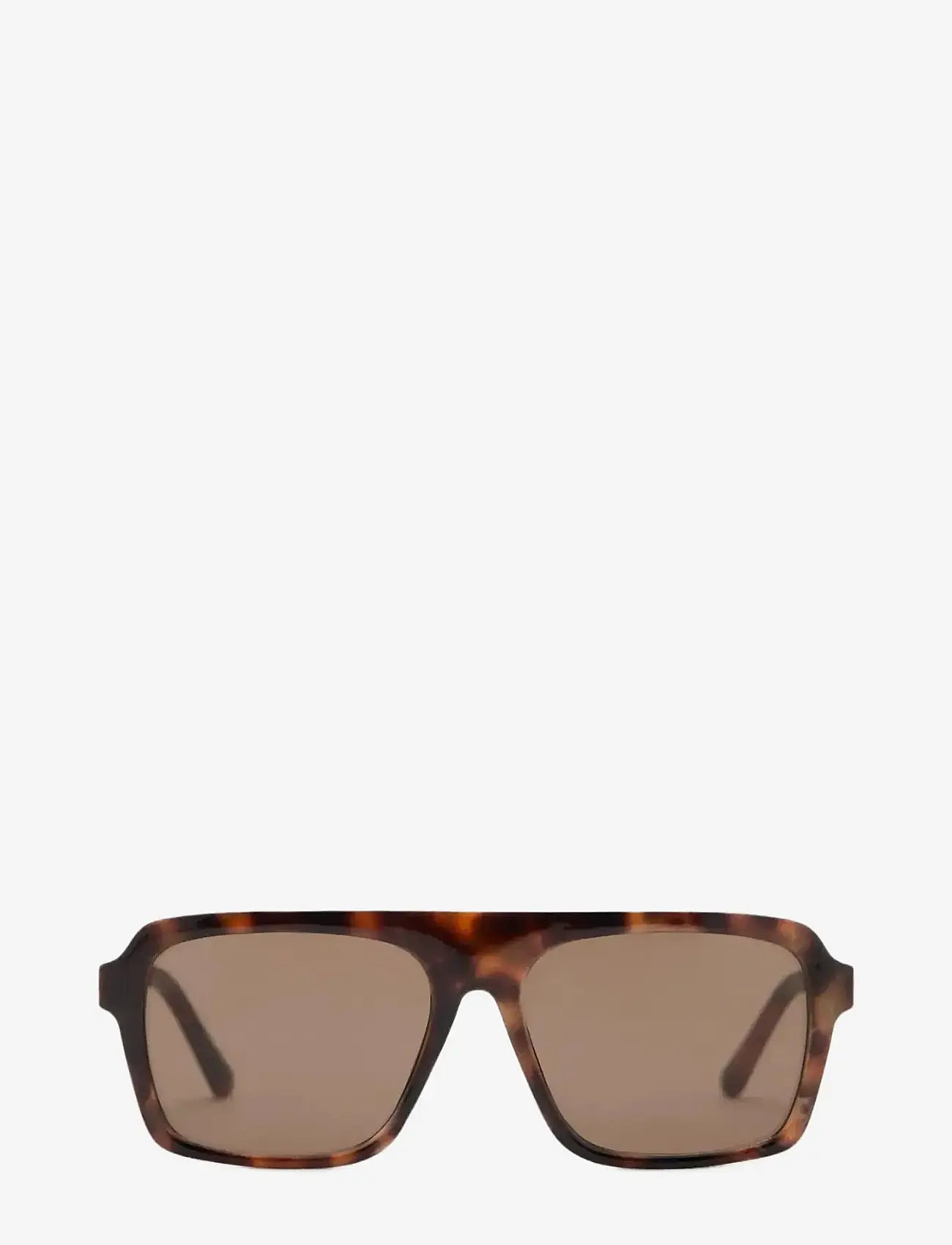 Mango - Aviator sunglasses with plastic frame - pilot - dark brown - 0