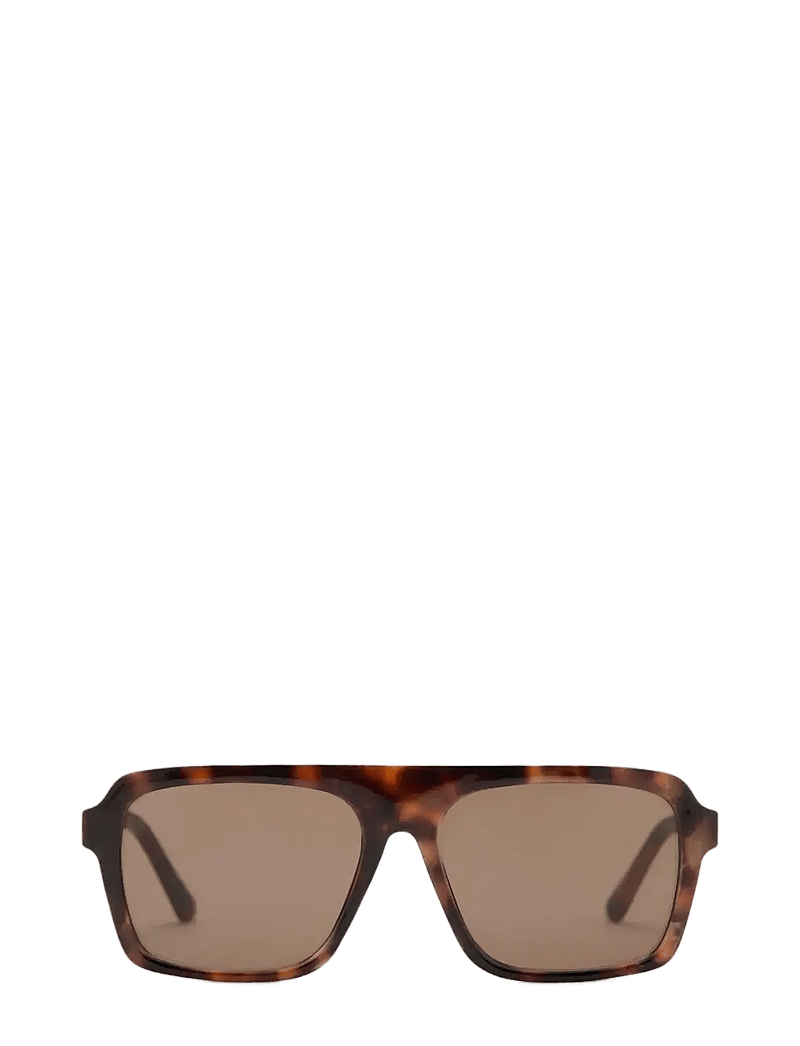Mango - Aviator sunglasses with plastic frame - pilot - dark brown - 0