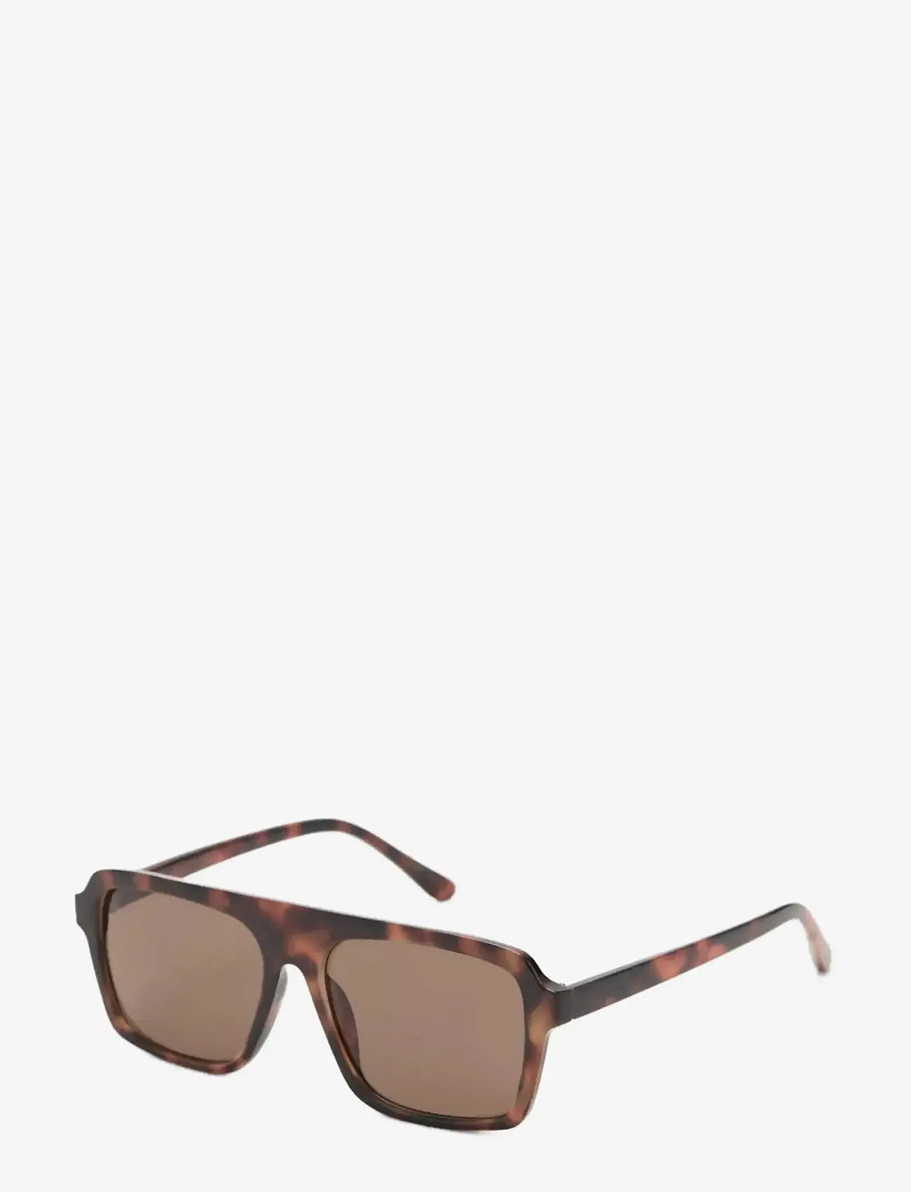 Mango - Aviator sunglasses with plastic frame - pilot - dark brown - 1