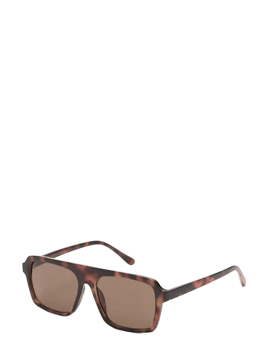 Mango - Aviator sunglasses with plastic frame - aviator solbriller - dark brown - 1