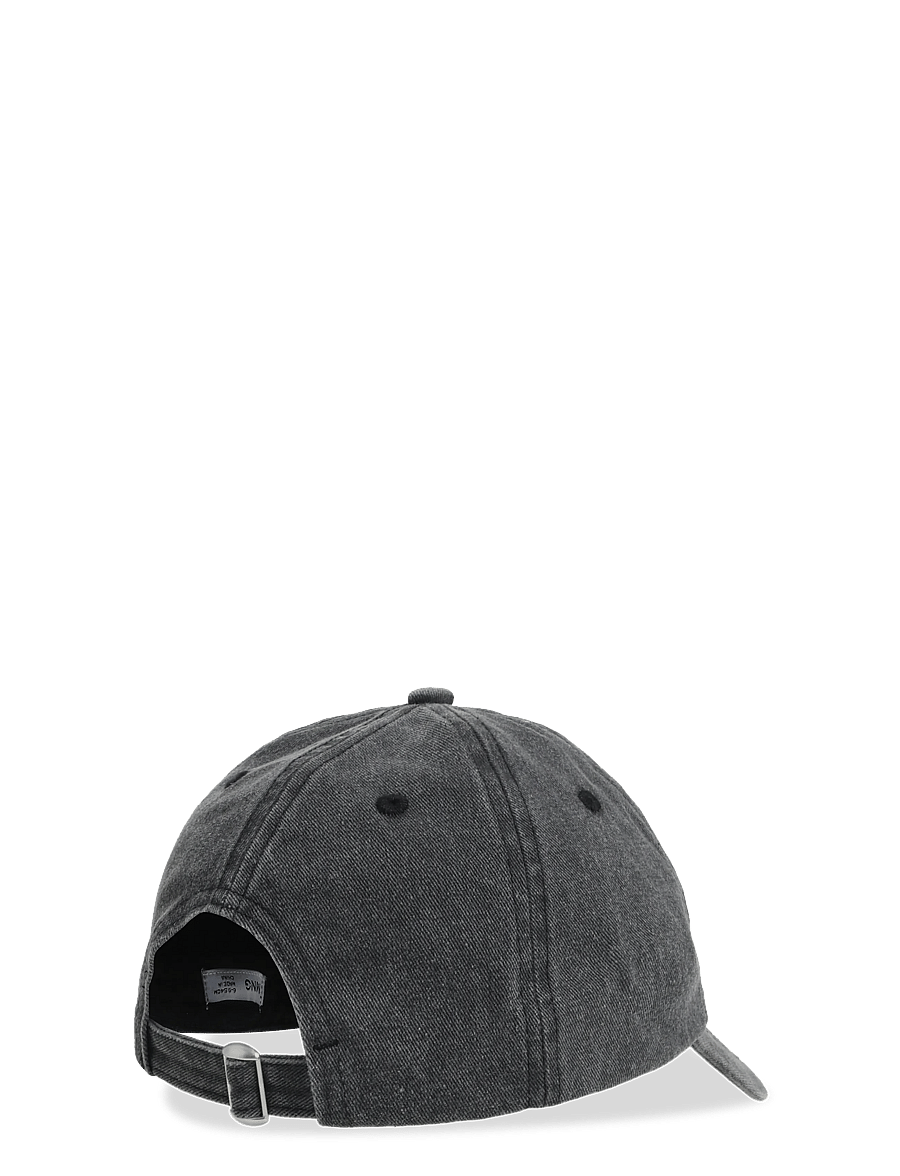 Mango - Cap with embroidered text - kasketter & caps - black - 1