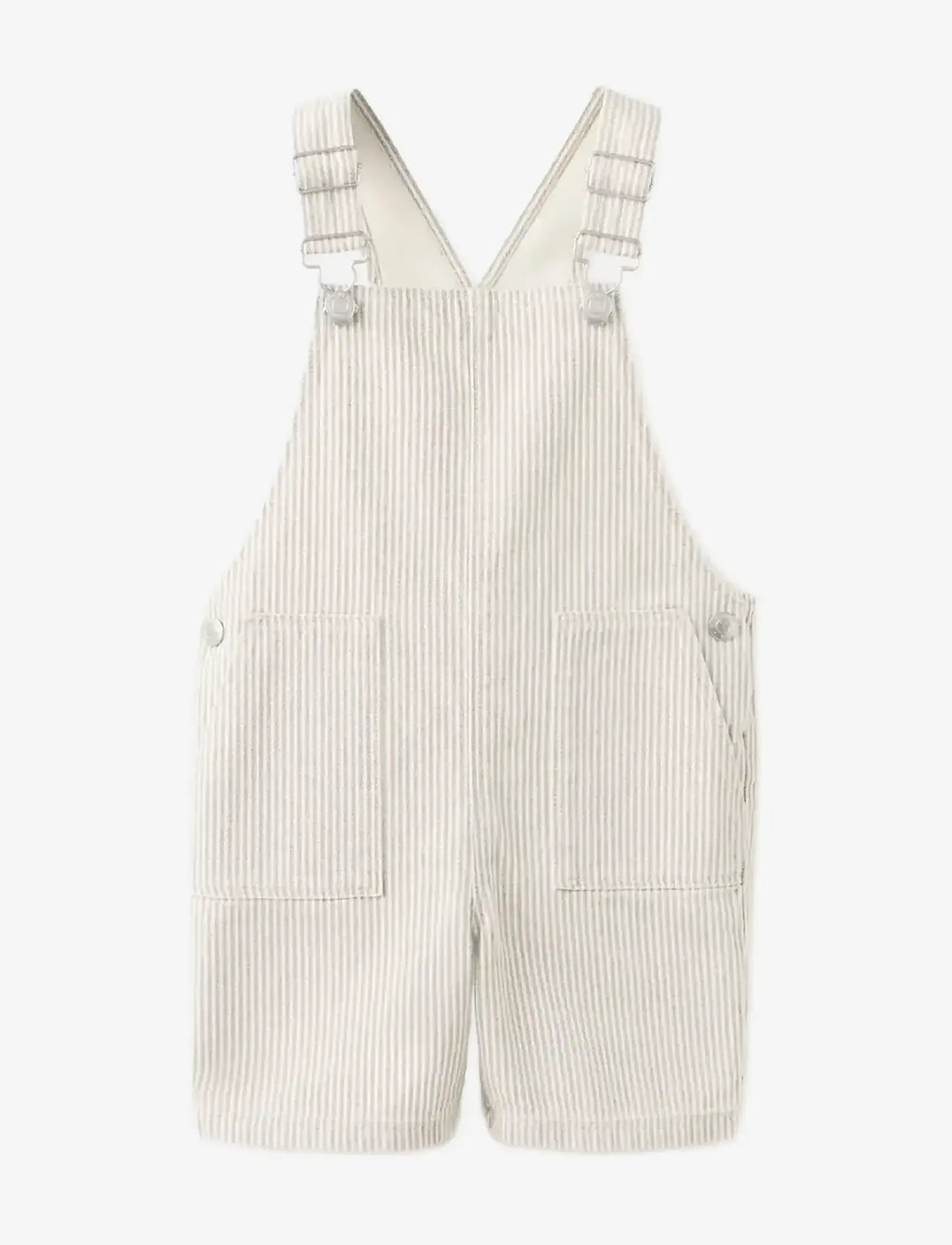 Mango - Striped short dungarees - overalls - lt pastel brown - 1