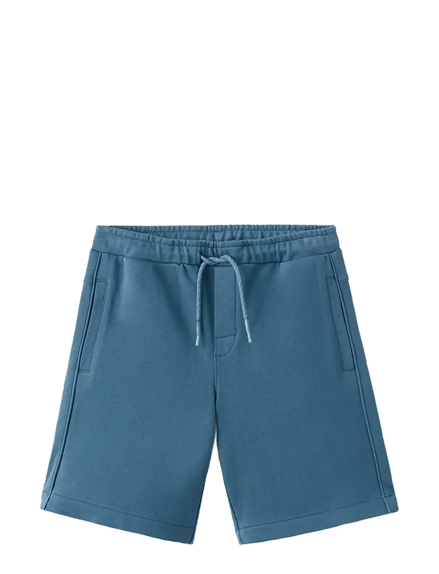 Mango - Cotton shorts with drawstring - casual shorts - medium blue - 0