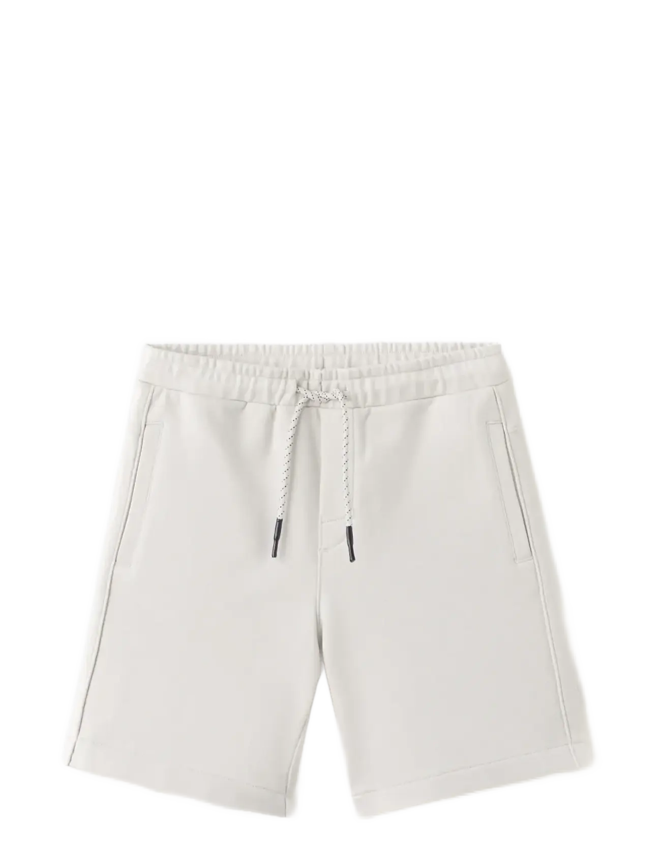 Mango Cotton shorts with drawstring - Tøj - NATURAL WHITE / cream