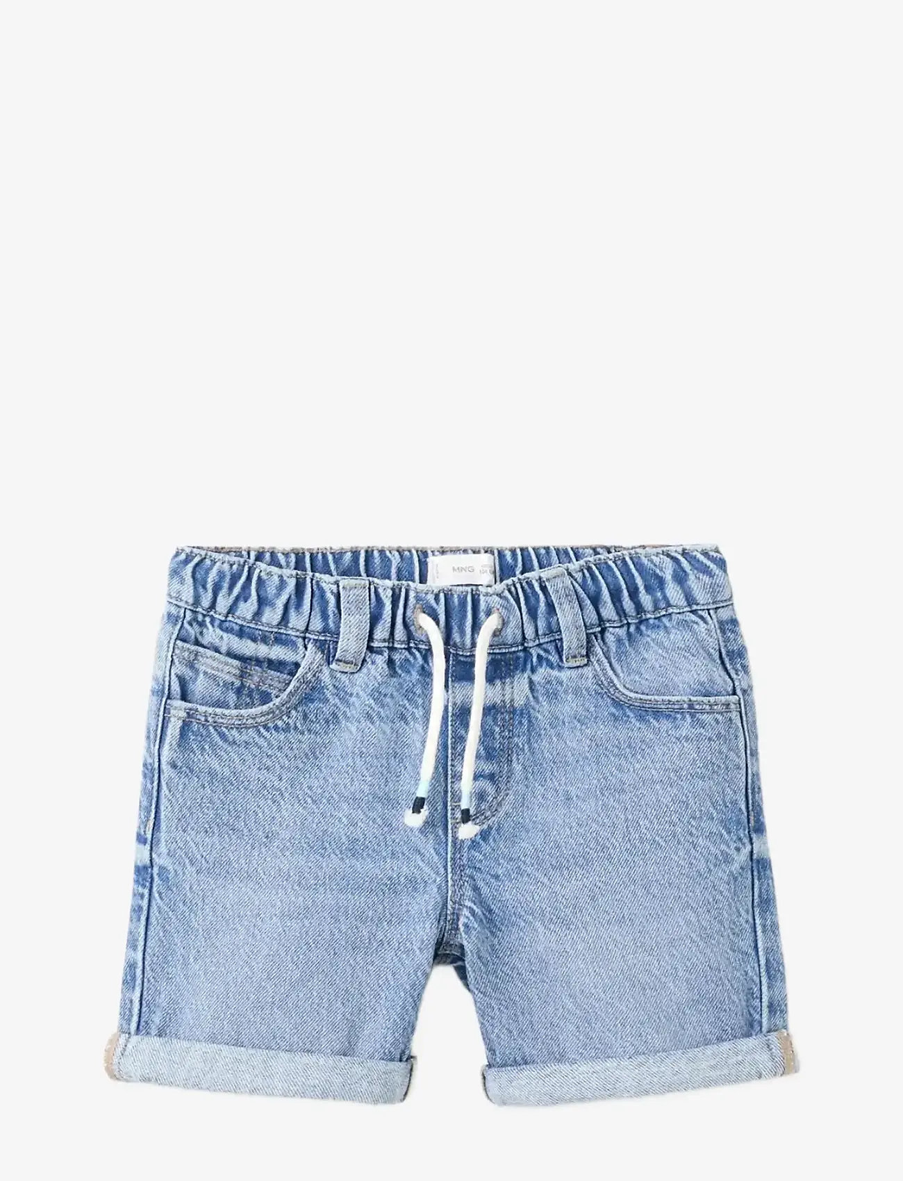 Mango - Denim turn-up bermuda shorts - denimshorts - open blue - 0