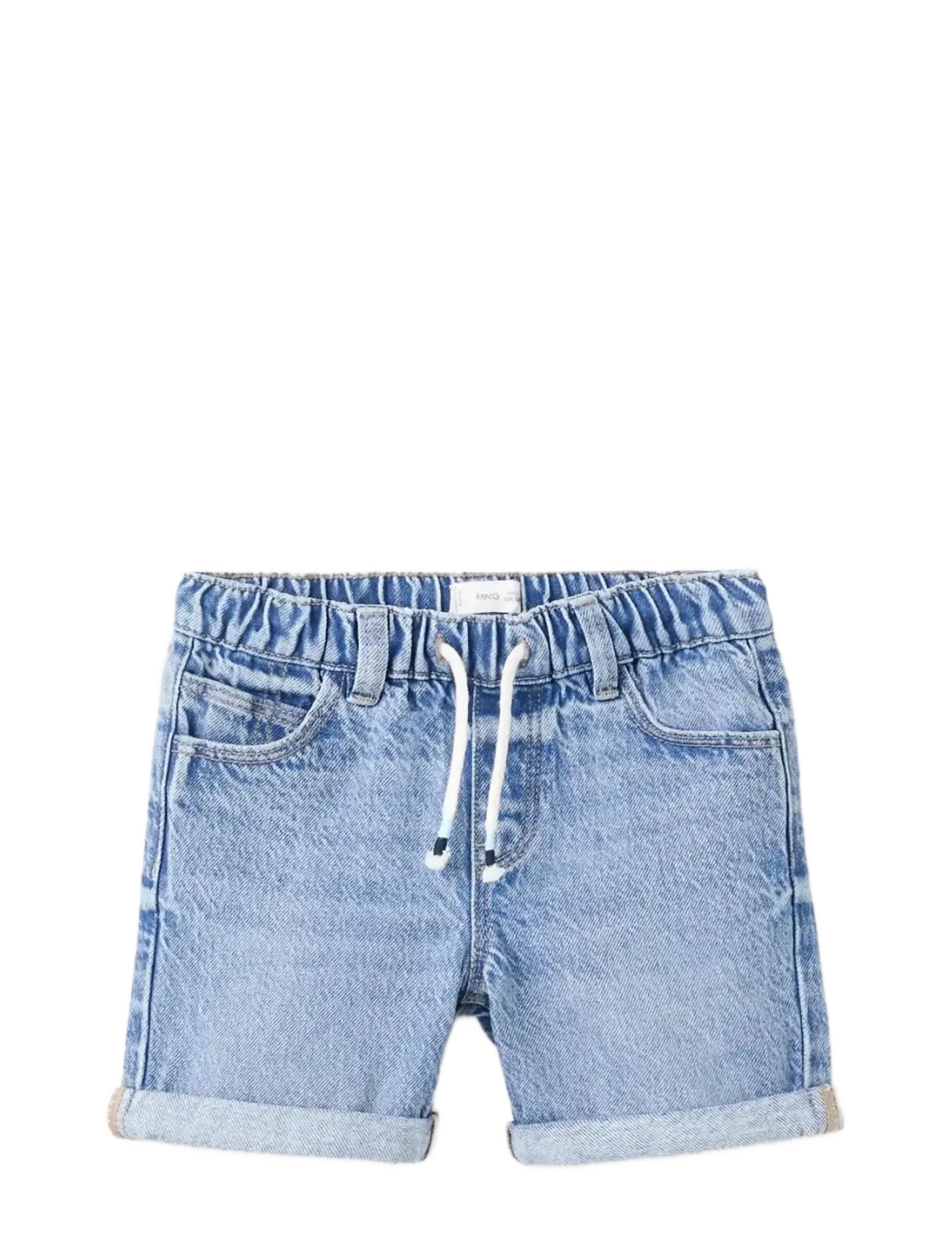 Mango Denim turn-up bermuda shorts - Underdele - OPEN BLUE / blue