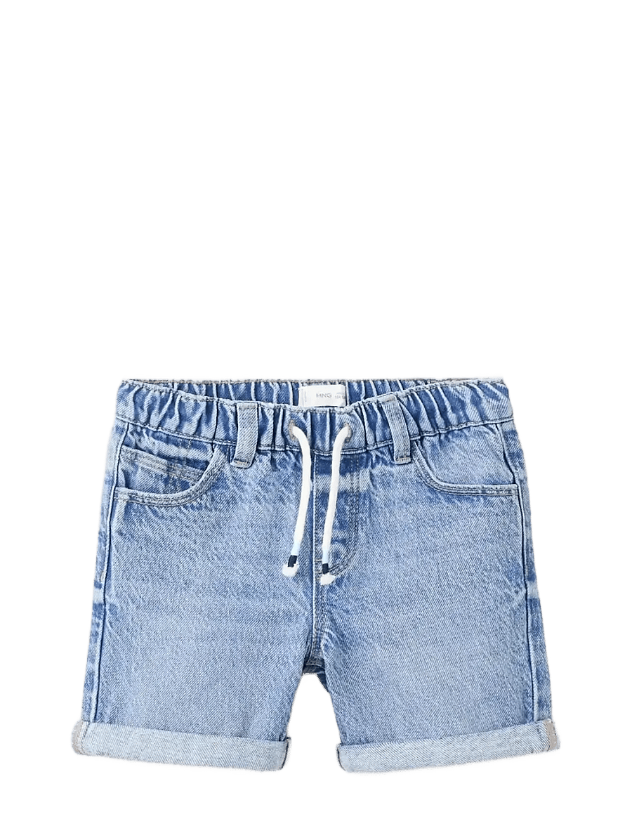 Mango - Denim turn-up bermuda shorts - denimshorts - open blue - 0