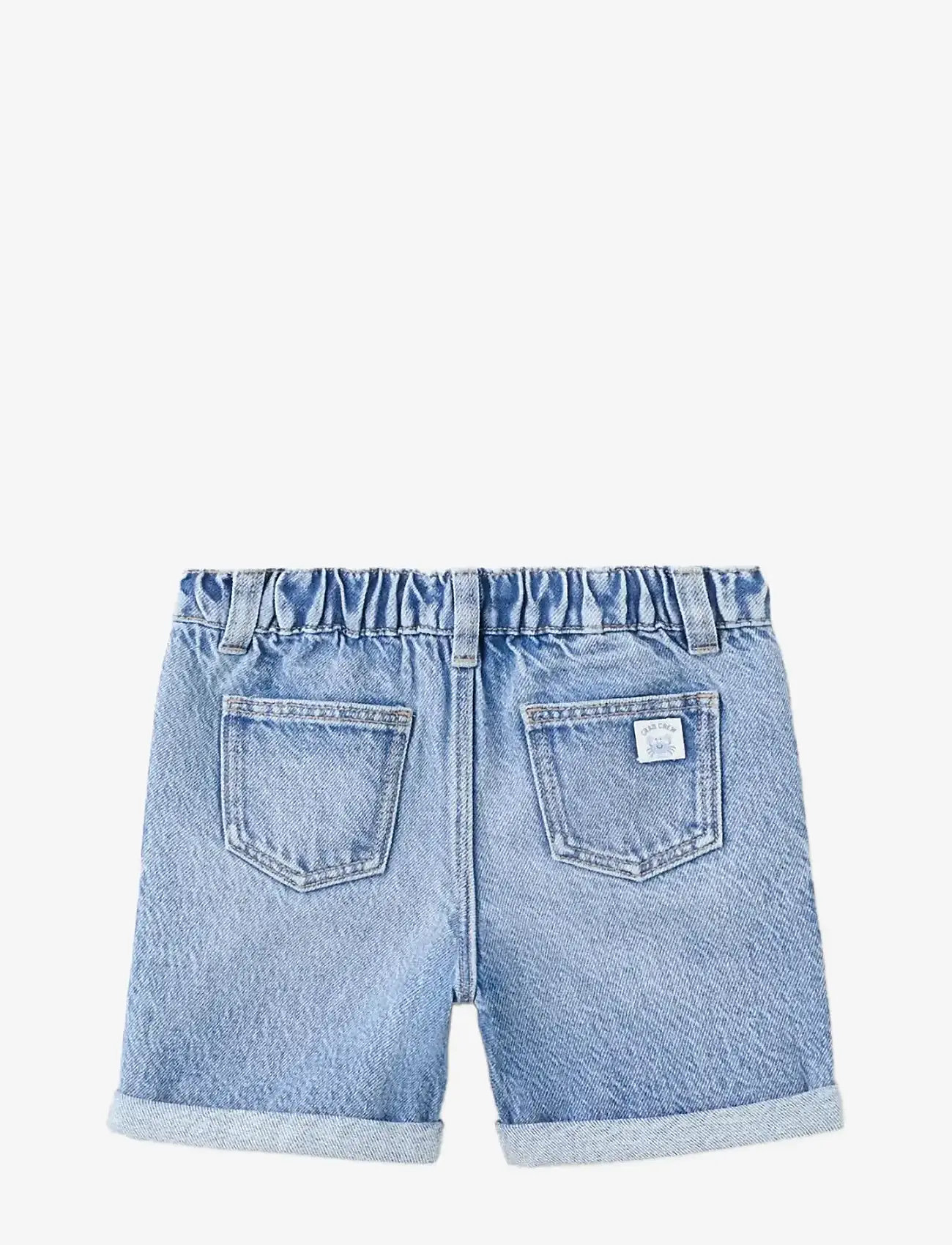 Mango - Denim turn-up bermuda shorts - denimshorts - open blue - 1