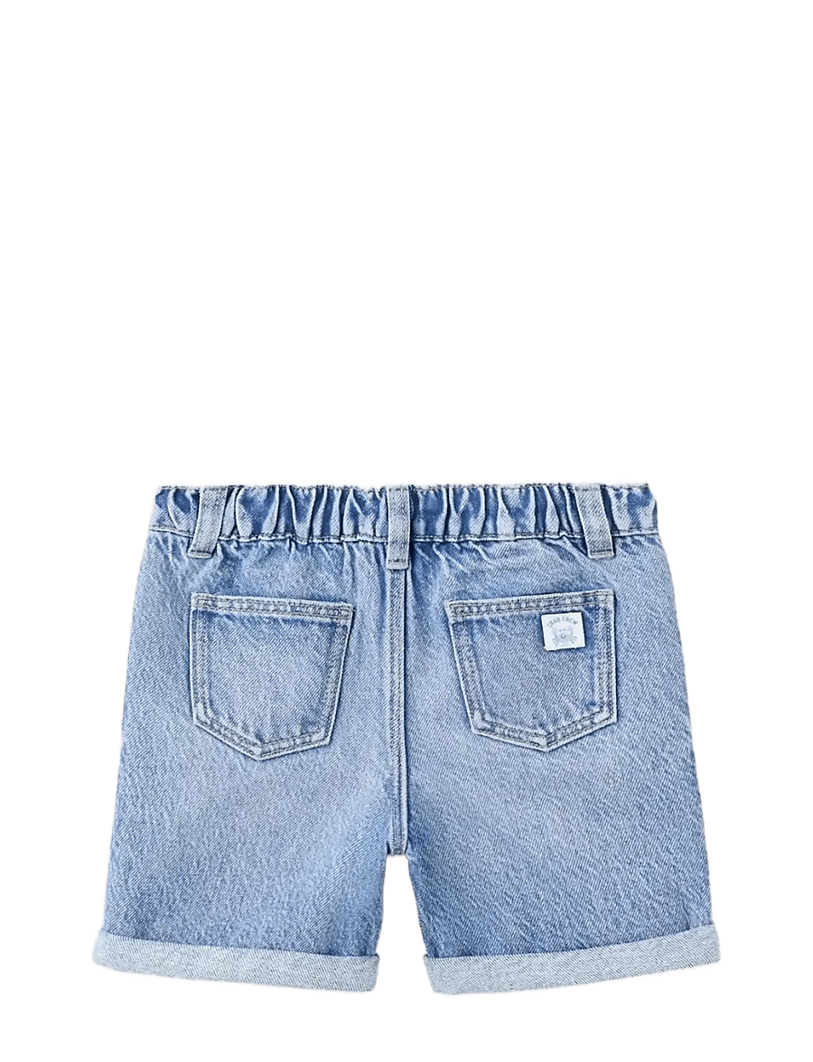 Mango - Denim turn-up bermuda shorts - denimshorts - open blue - 1