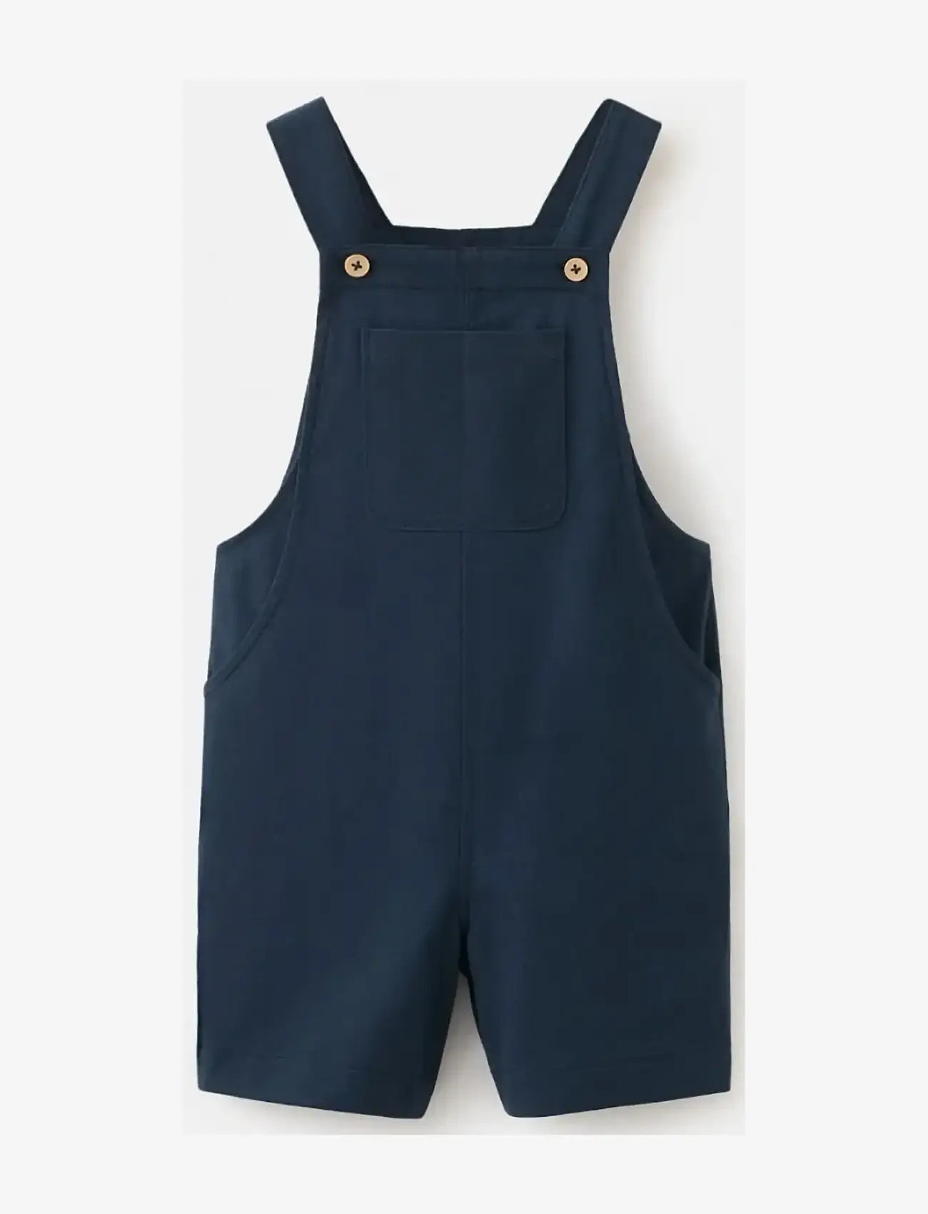 Mango - Short cotton dungarees - overalls - navy - 0