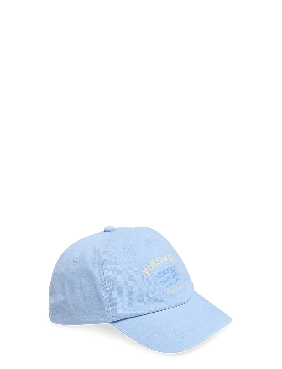 Mango - Embroidered cotton cap - kasketter & caps - lt-pastel blue - 0