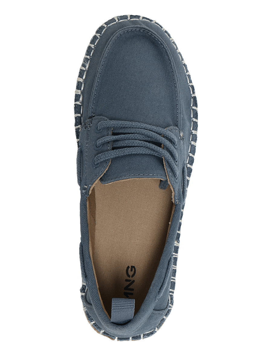 Mango - Esparto boat shoe - tøysko - lt-pastel blue - 3