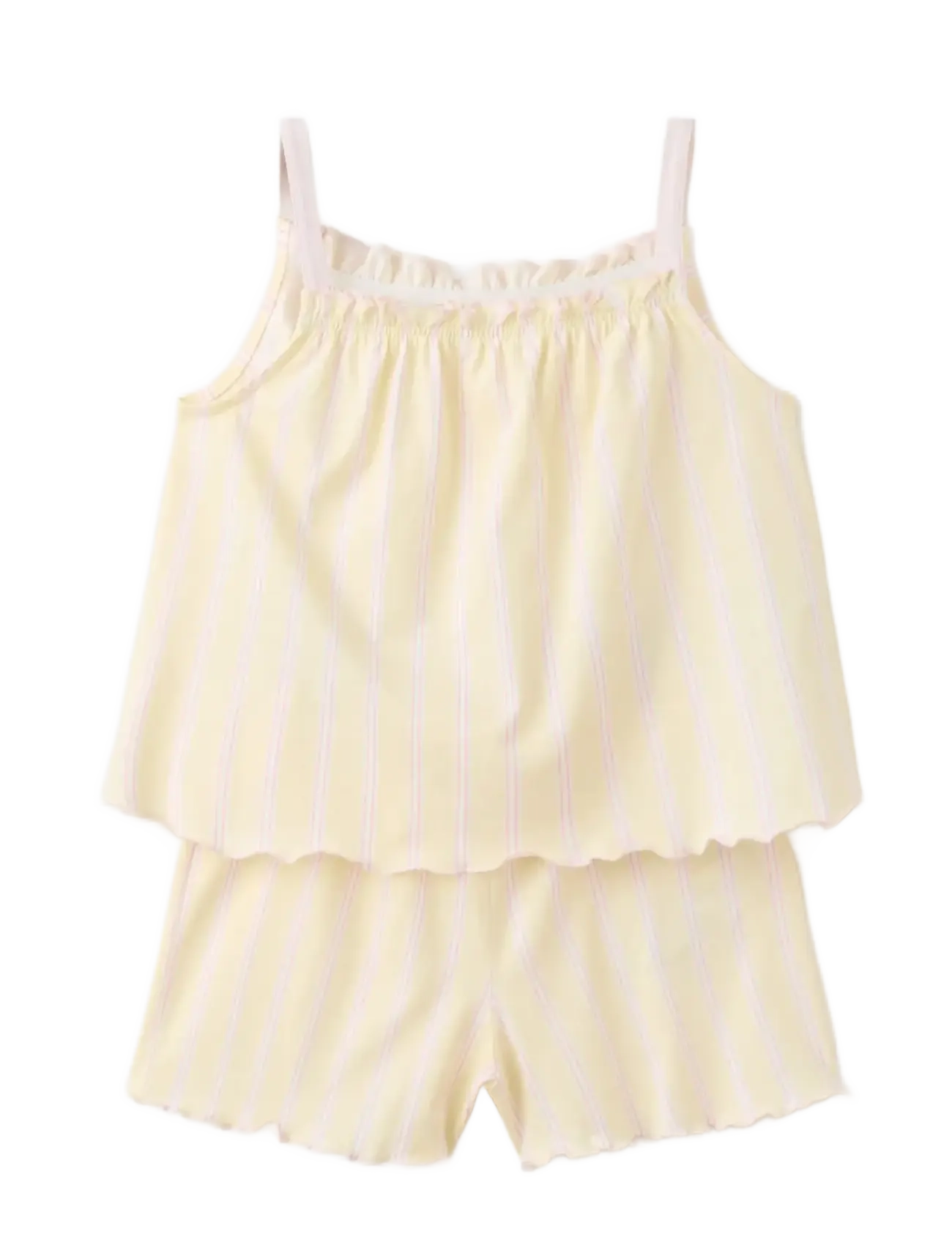 Mango - Striped short pyjamas - yellow - 1