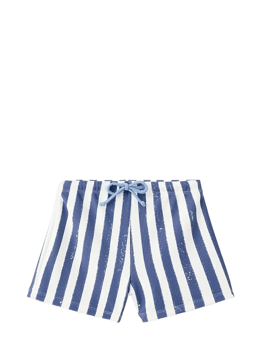 Mango - Striped boxer swimsuit - badshorts - medium blue - 0