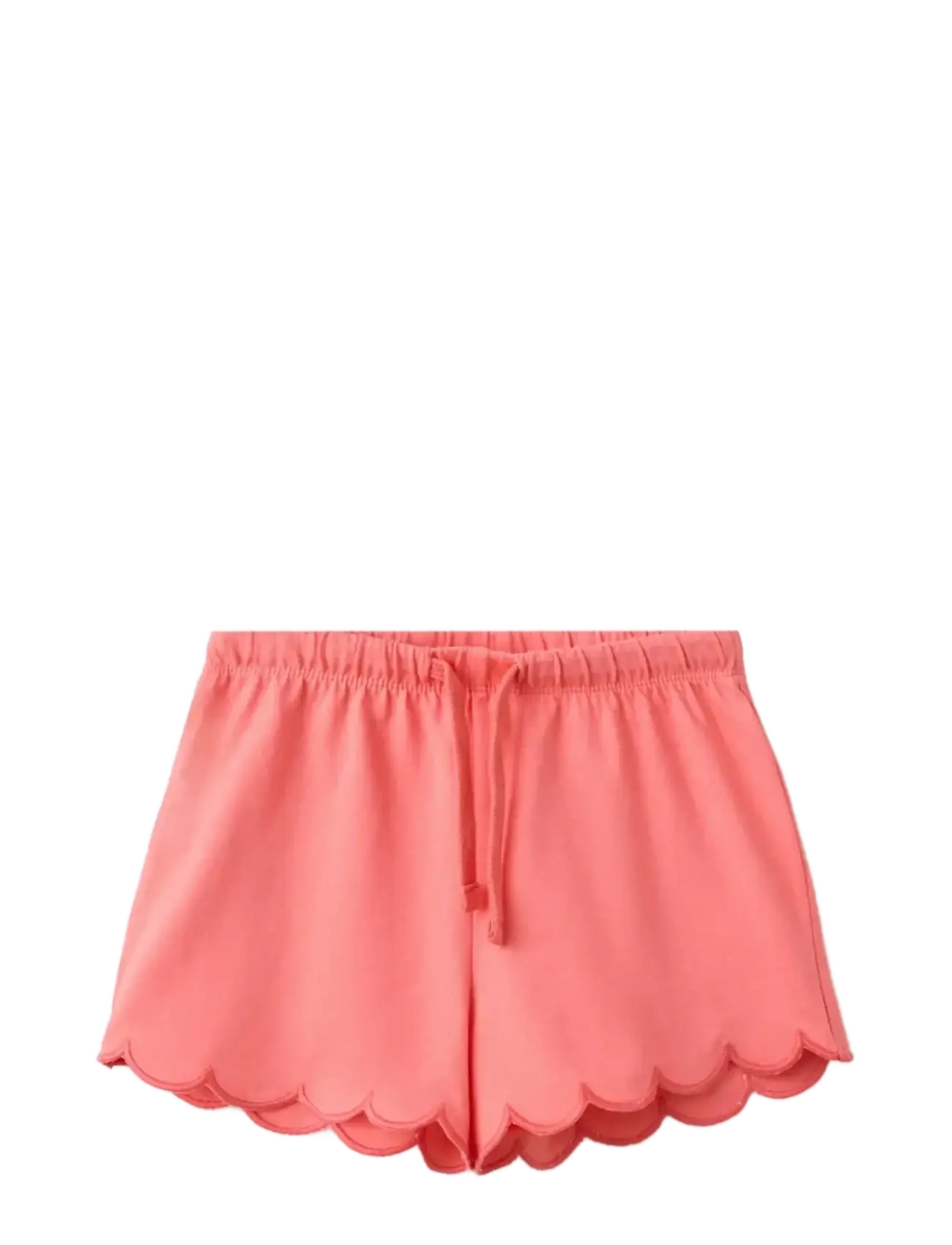 Mango Cotton shorts with scalloped details - Shop efter alder - BRIGHT RED / coral